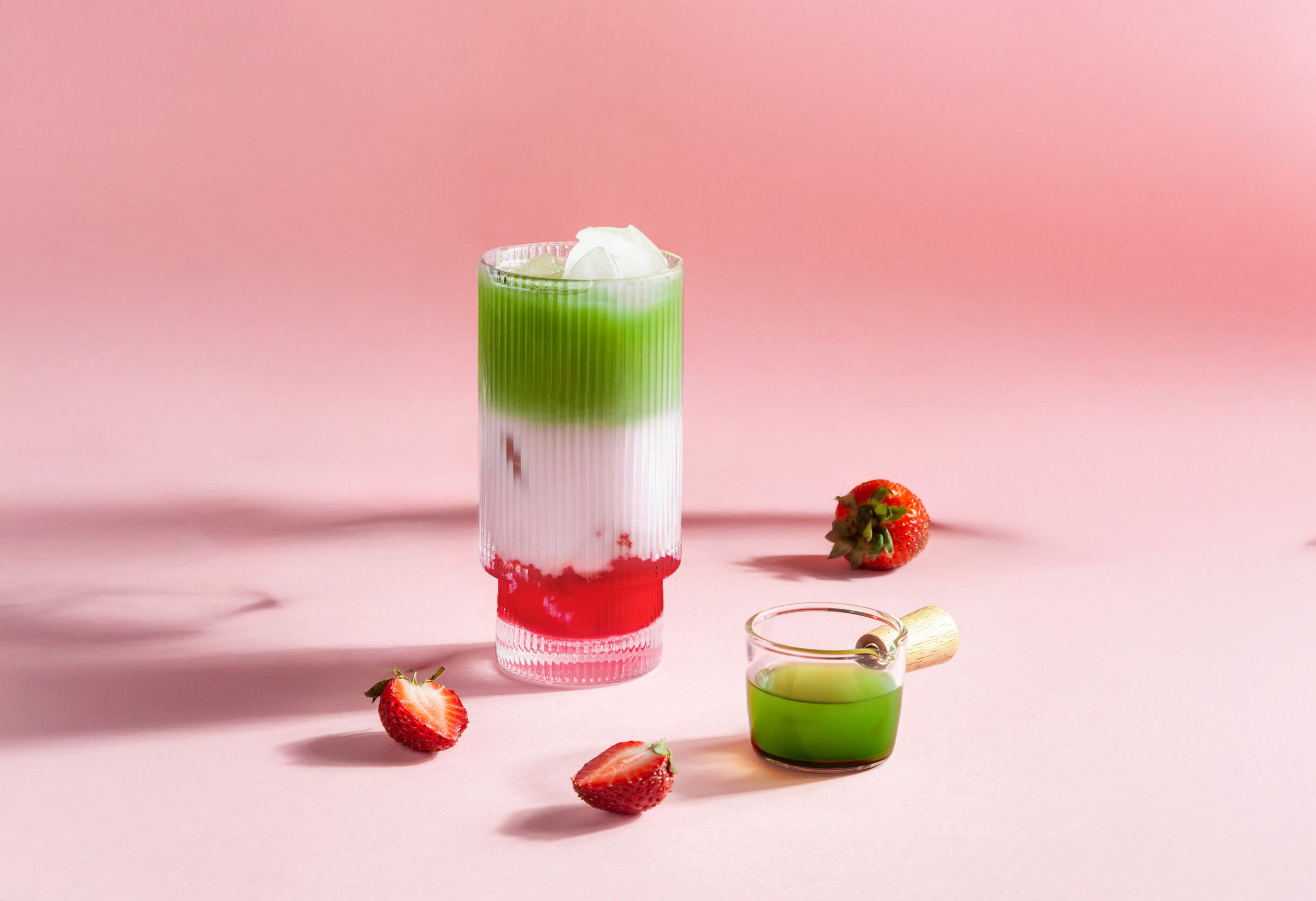 Iced Strawberry Matcha Latte