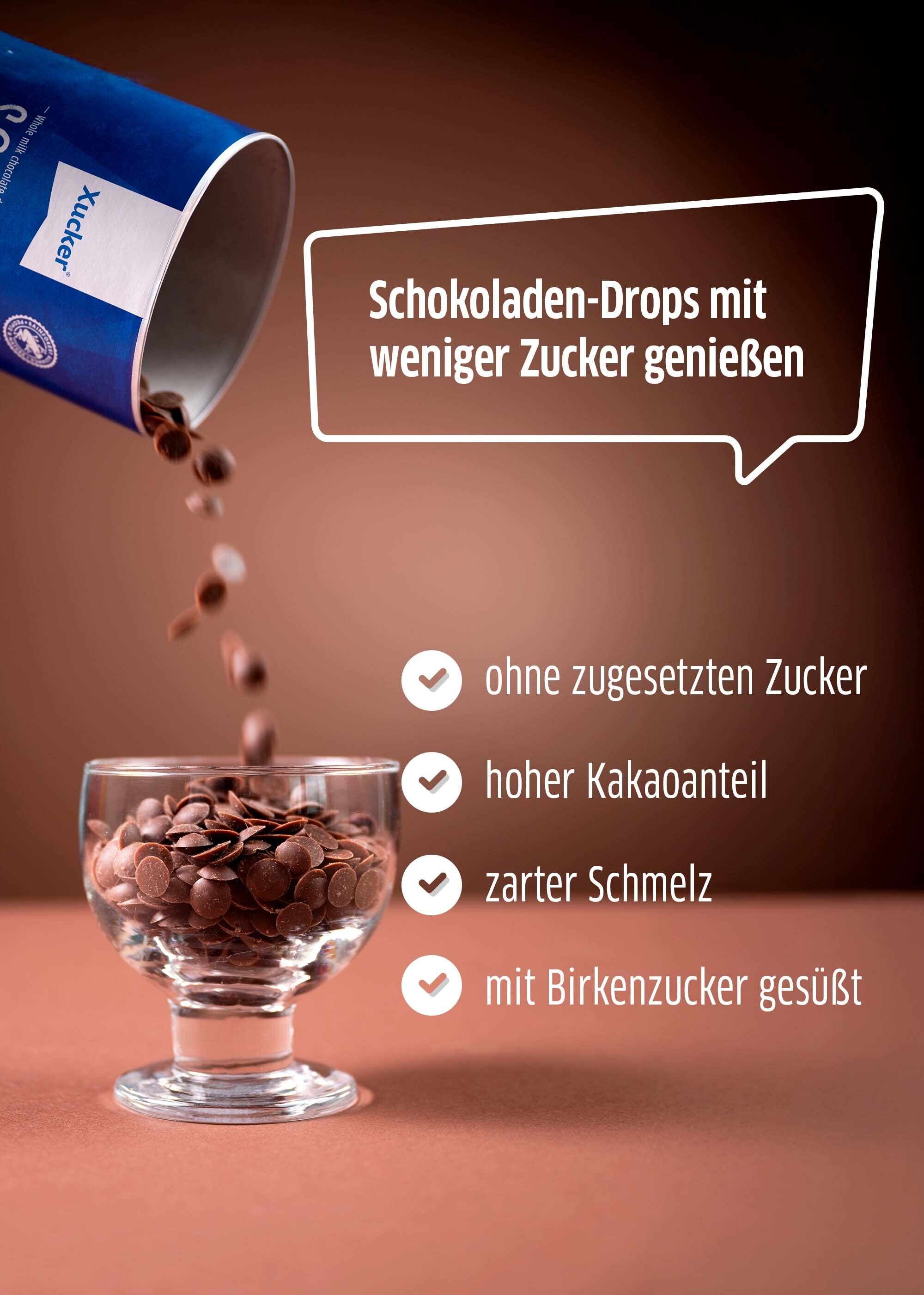 Vorteile der Xucker Schoko-Drops Vollmilch