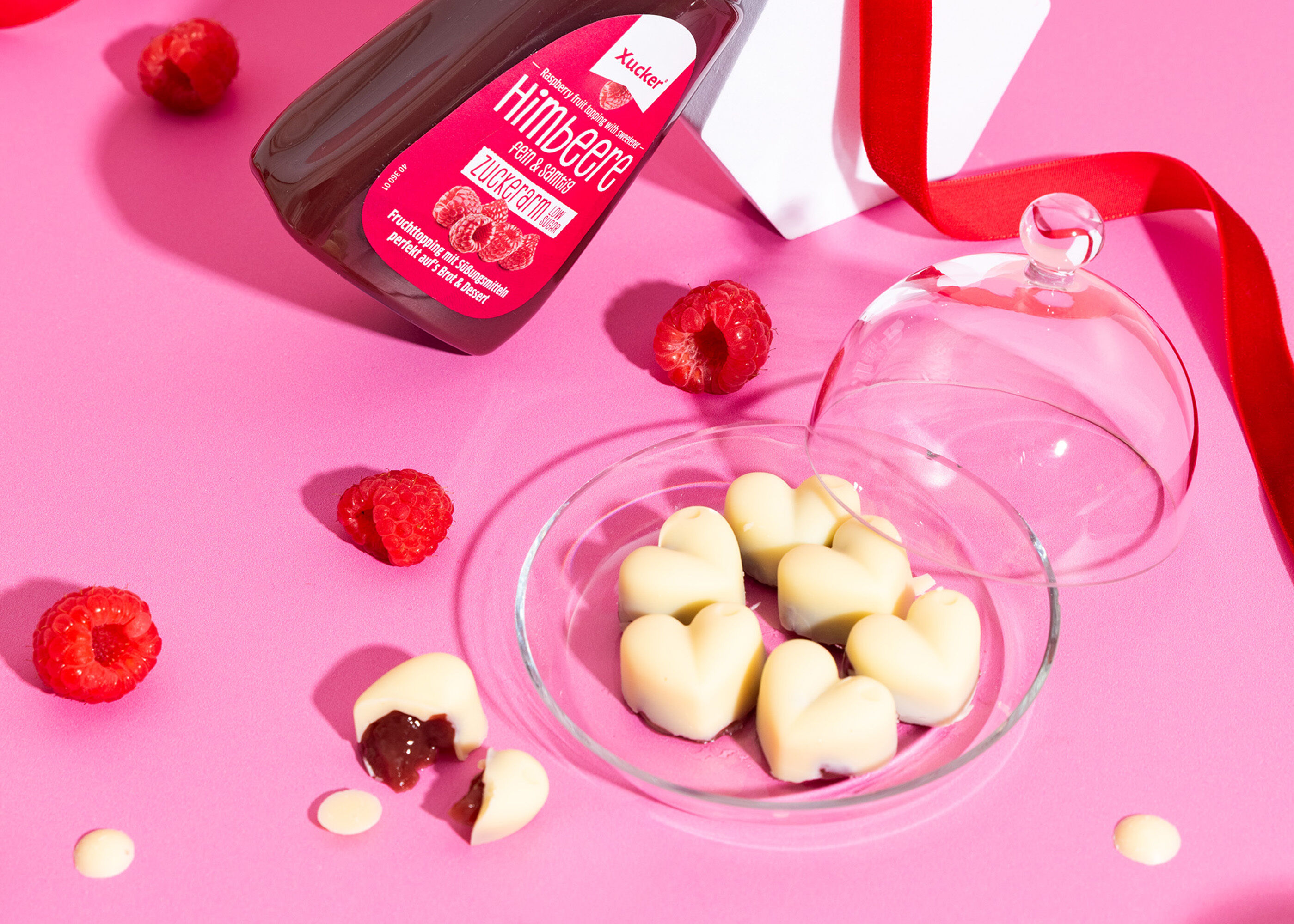 Himbeerpralinen aus 2 Zutaten