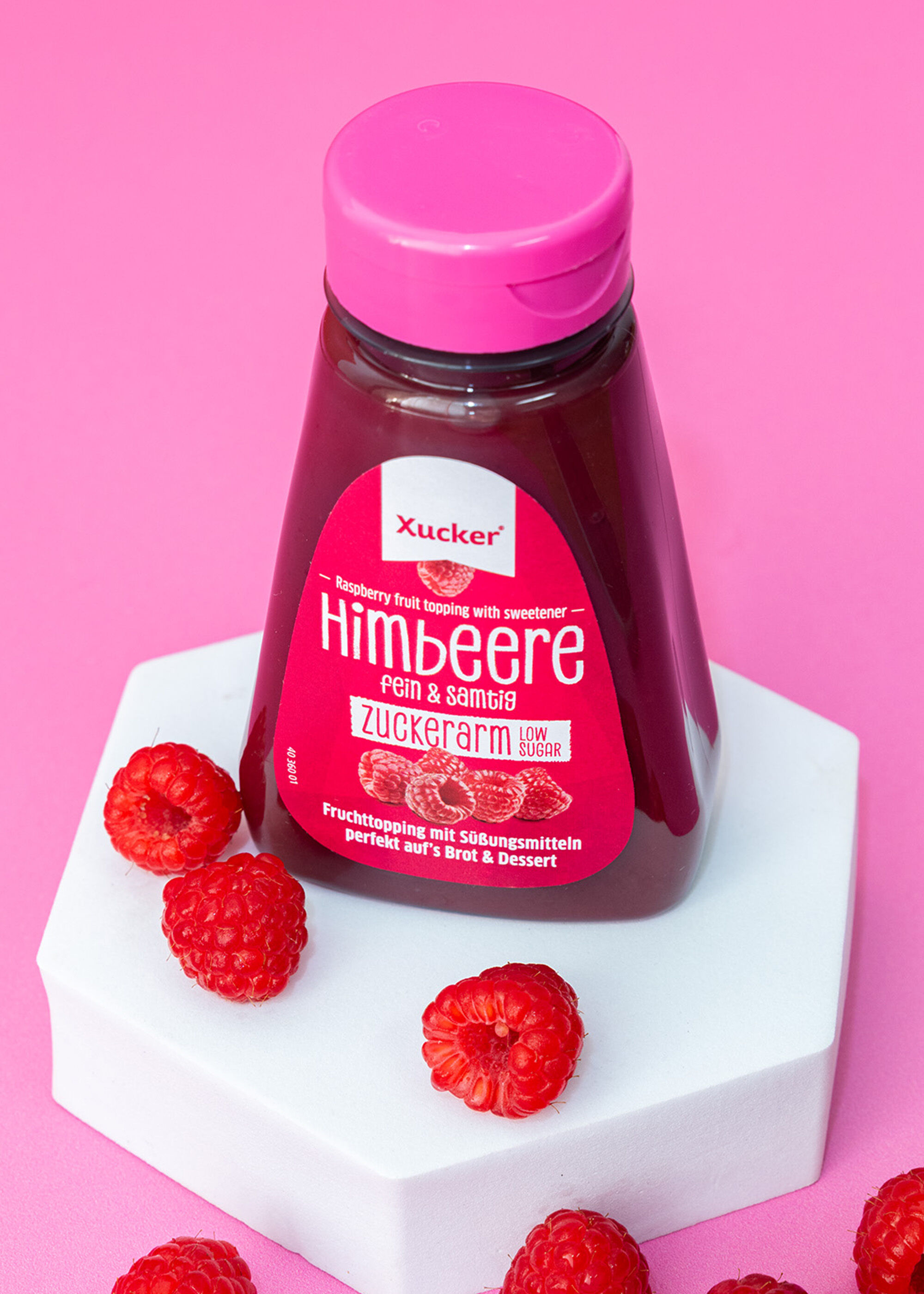 Himbeer Fruchtsoße ohne Zuckerzusatz für Crepes und Eis