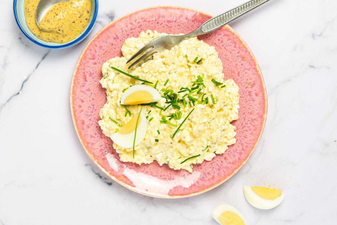 Proteinreicher Eiersalat