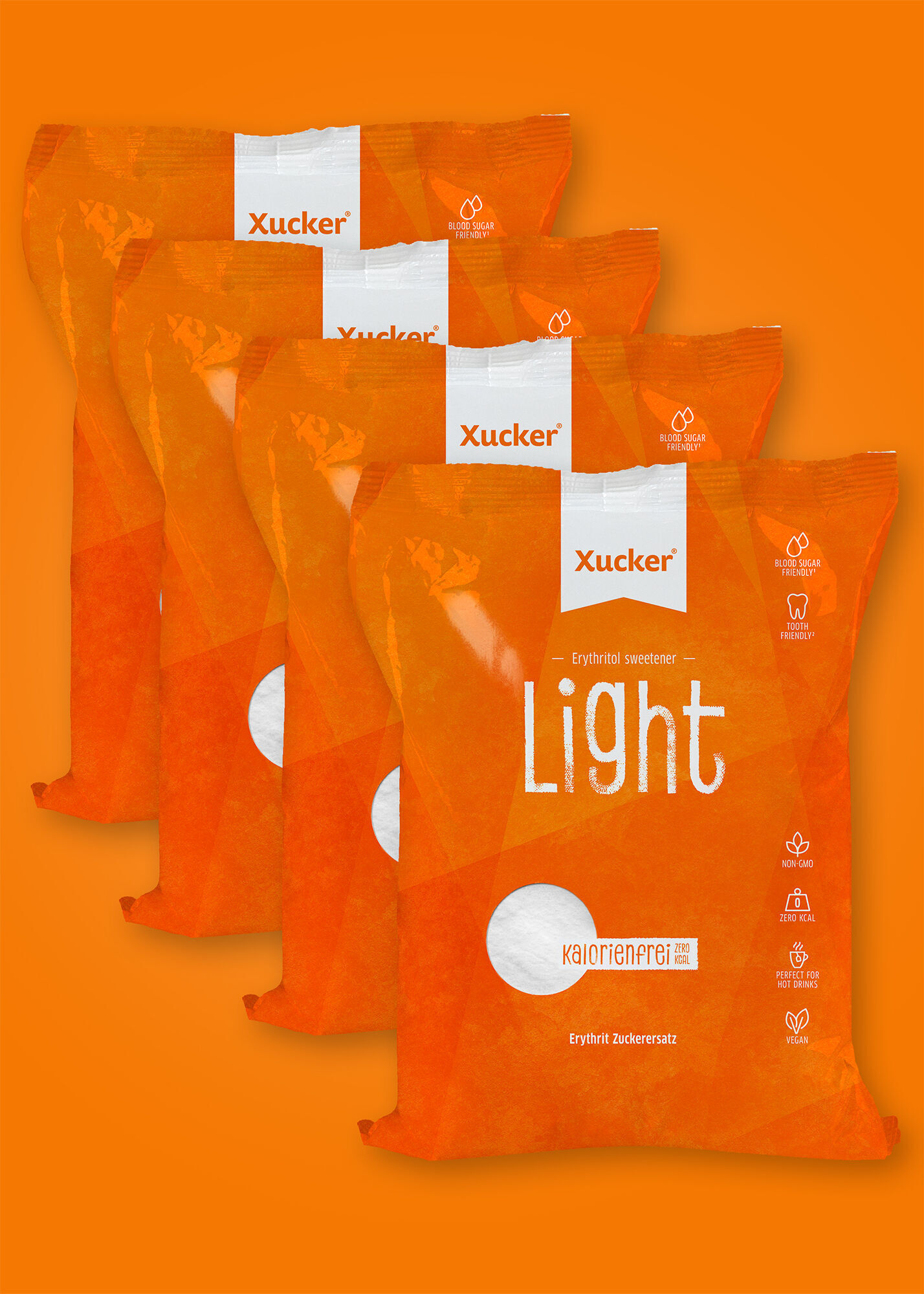 Xucker Light Nachfüllpack 4er-Set (Erythrit)