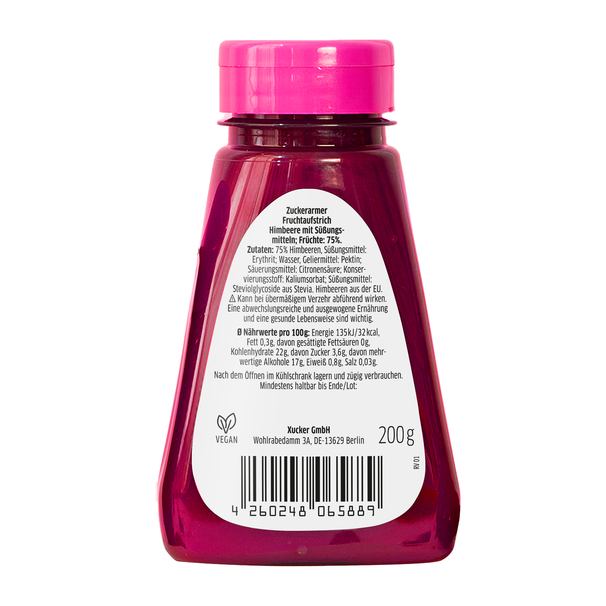 Zuckerarmes Fruchttopping Himbeere 3er-Set (75% Frucht)