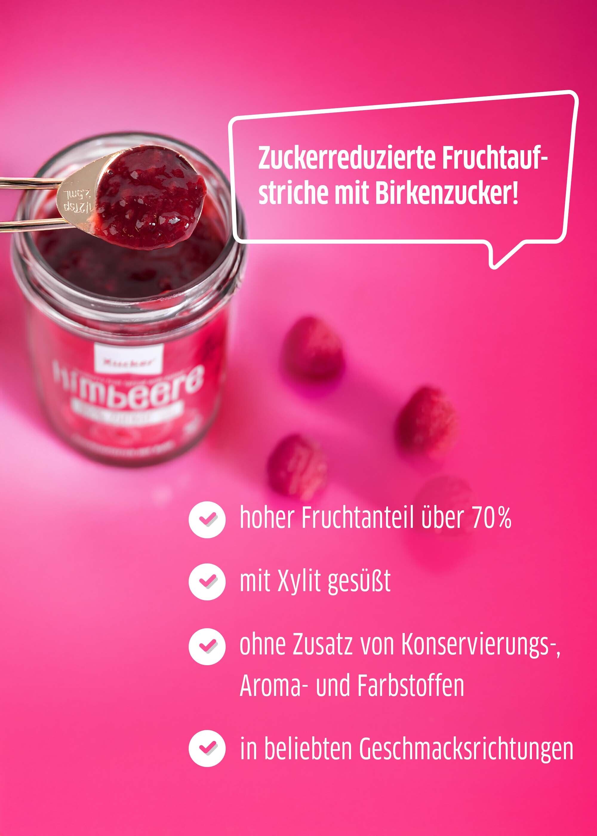 Vorteile Xucker Fruchtaufstriche