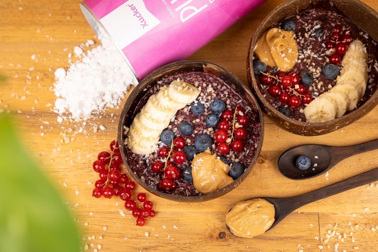 Vegane Açai Overnight-Oats