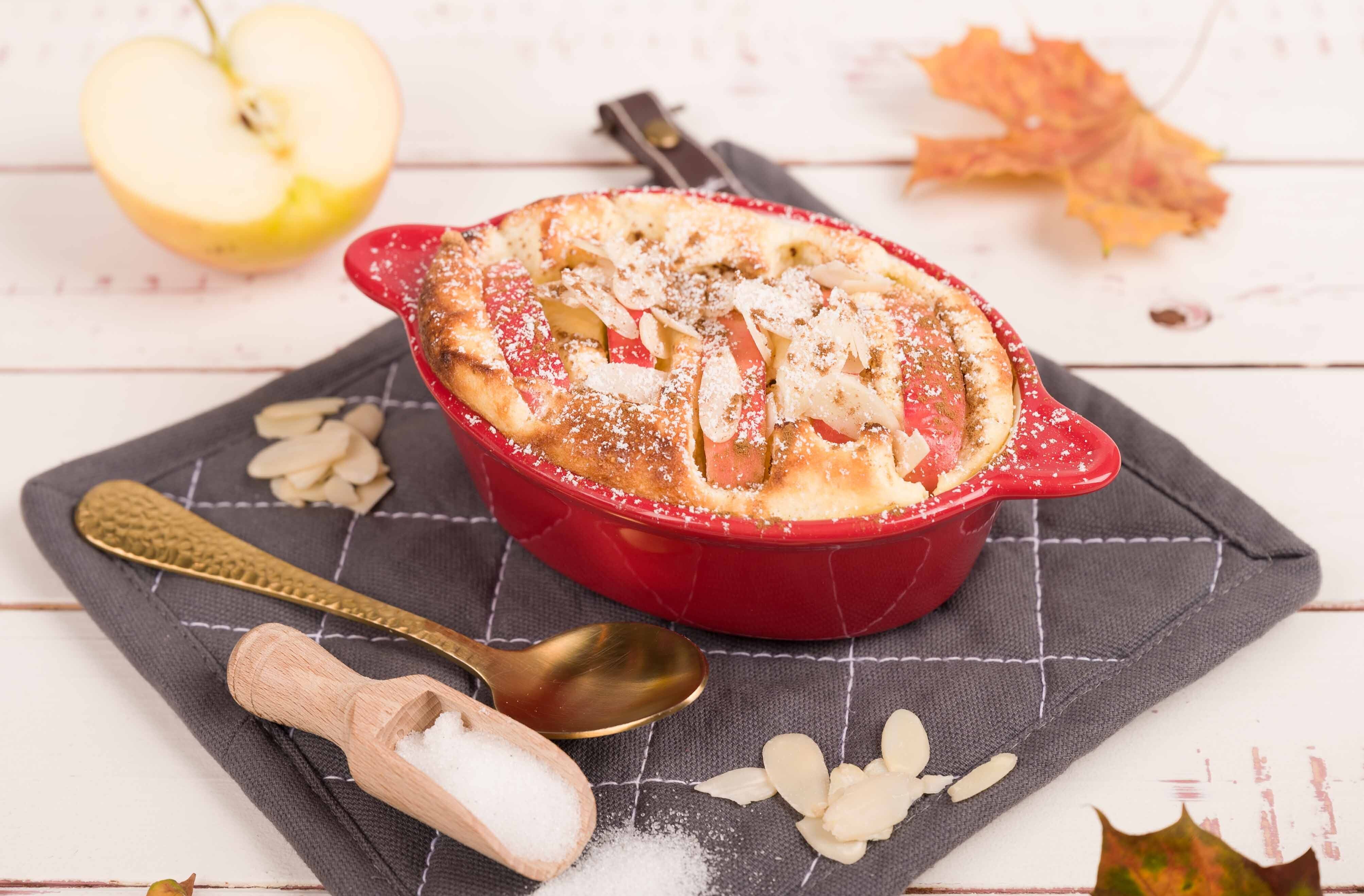 Quarkauflauf mit Apfel & Zimt