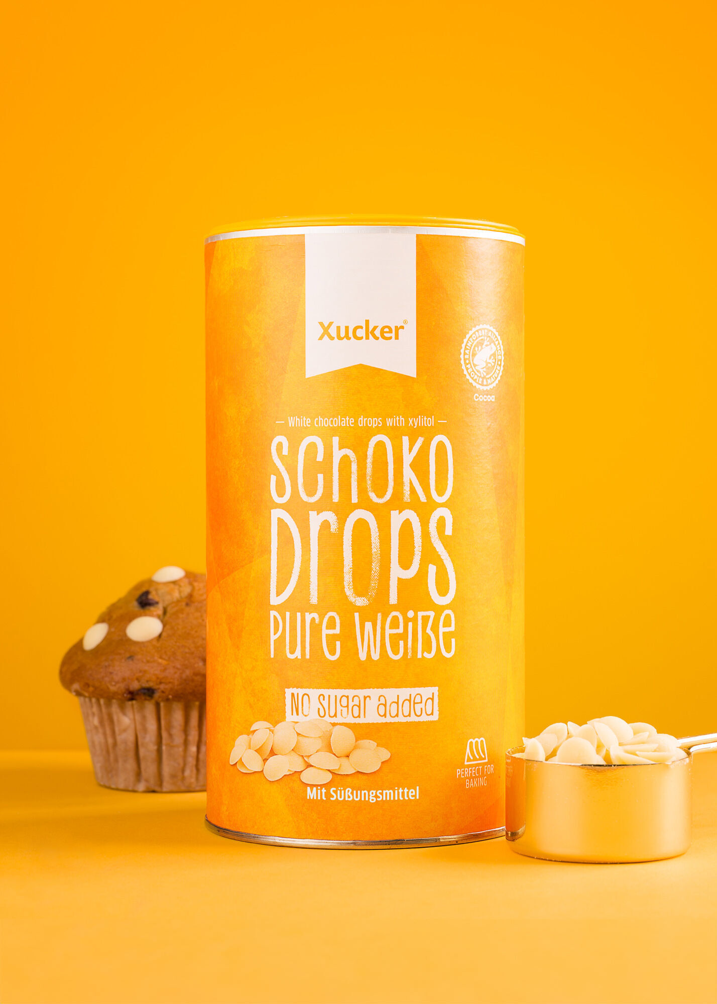 Weiße Schoko-Drops mit Xylit, groß