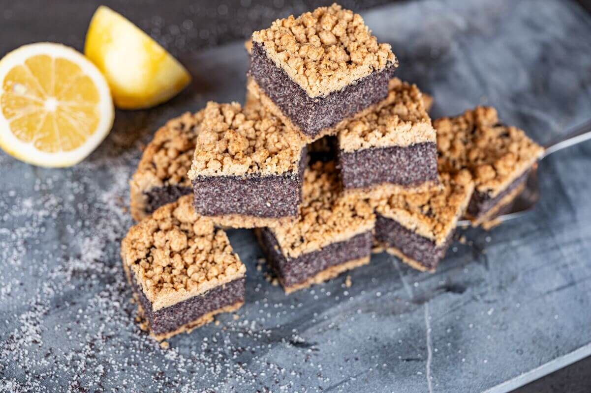 Mohnkuchen ohne Zucker