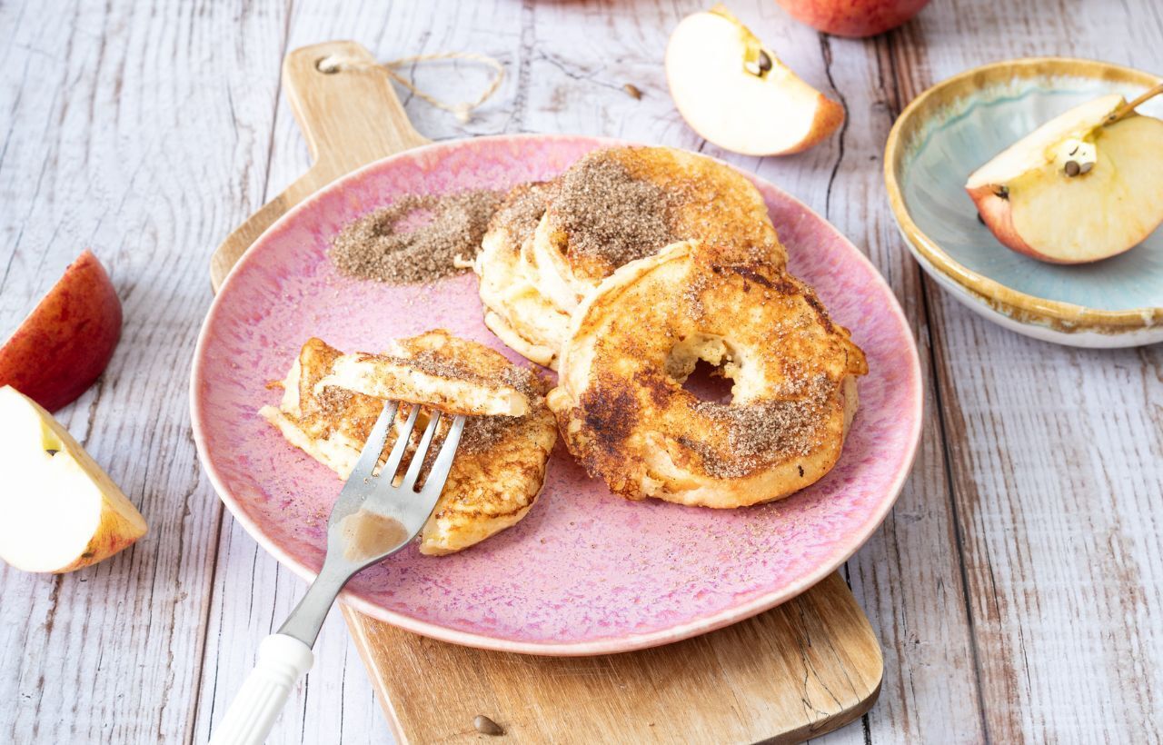 Apfelküchlein mit Vanillexucker