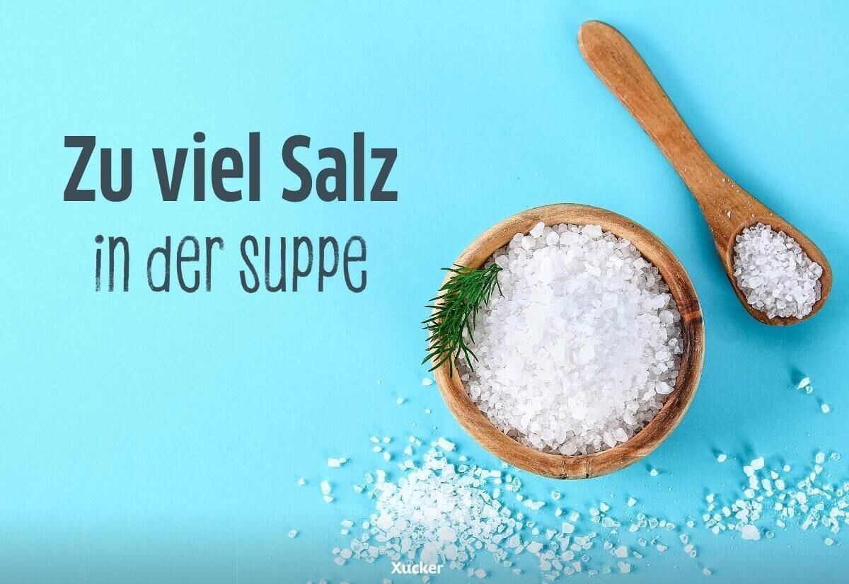 Zu viel Salz in der Suppe Zu viel Salz in der Suppe