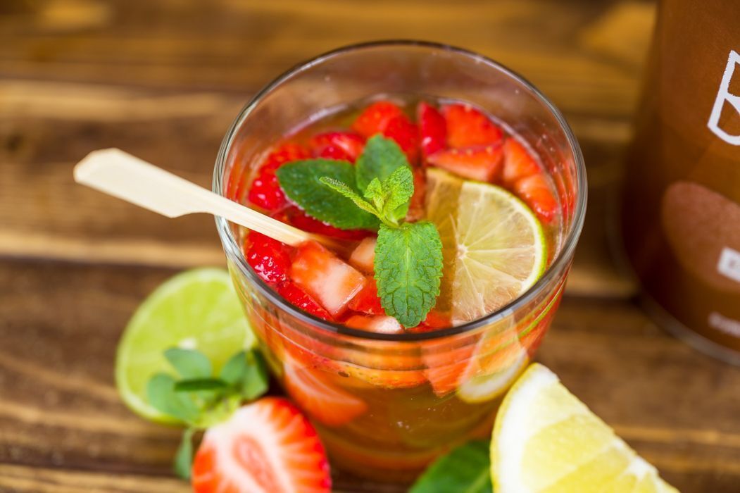 Alkoholfreie Erdbeerbowle