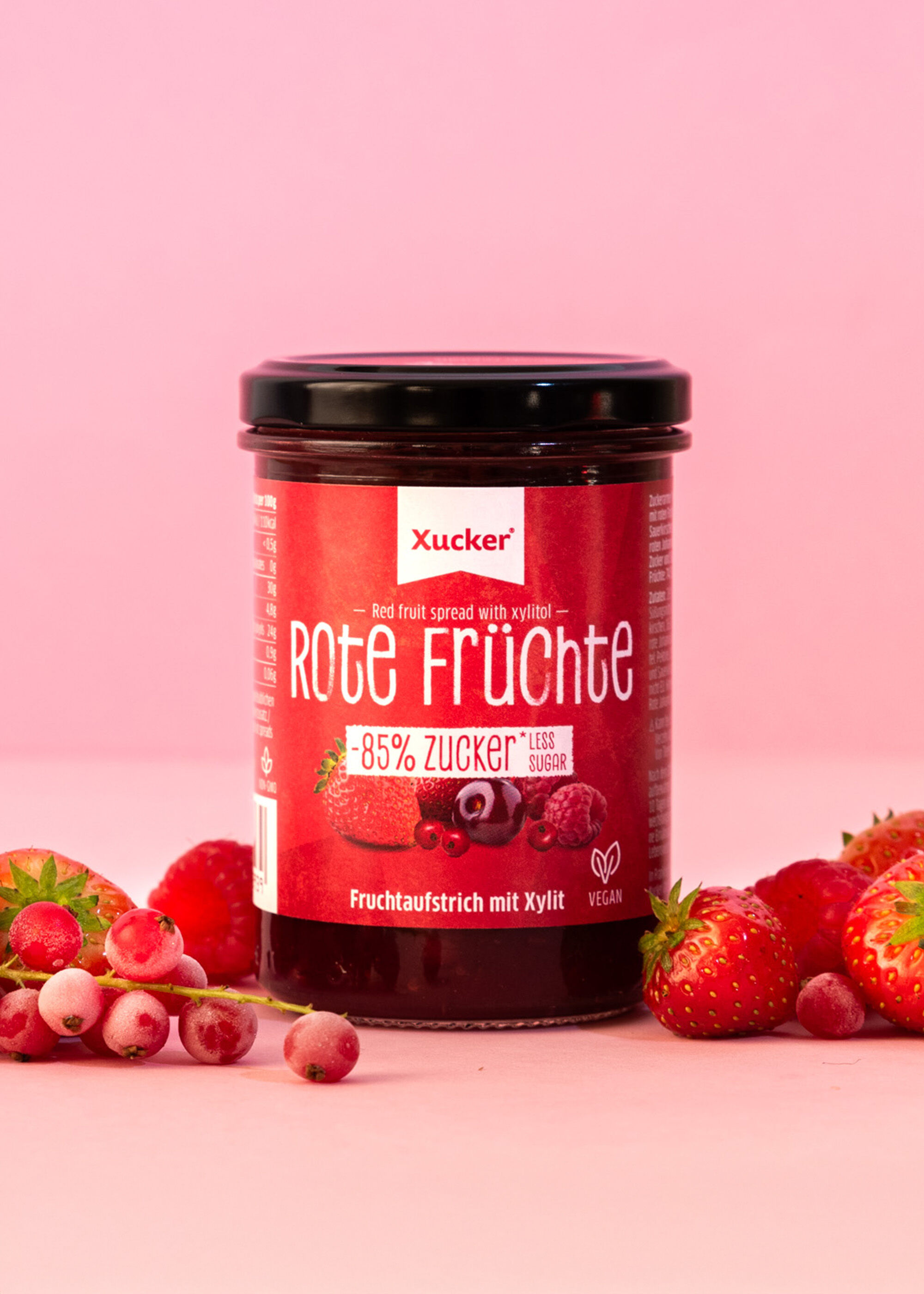 Fruchtaufstrich Rote Früchte von Xucker ohne zugesetzten Zucker