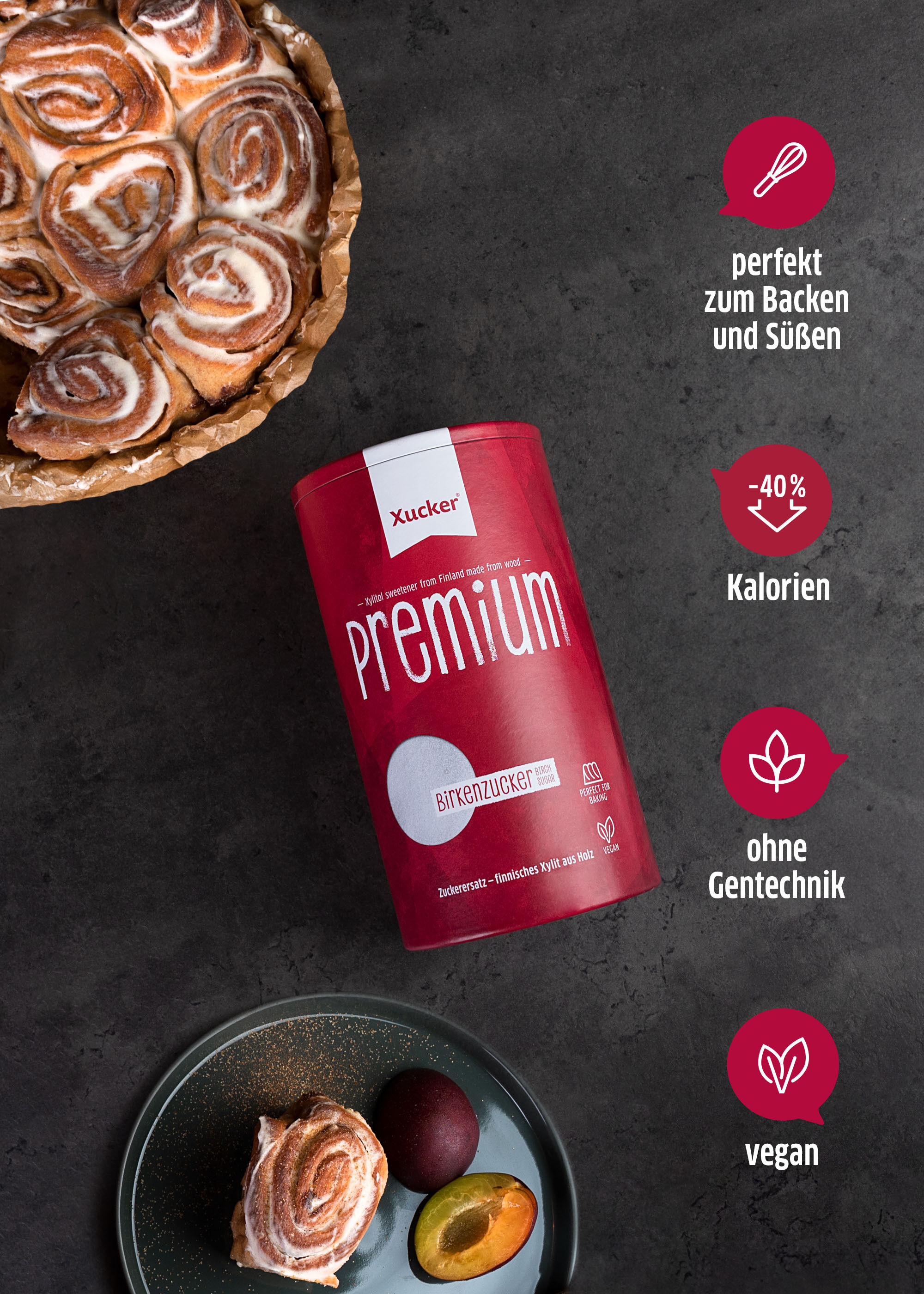 Mit Xucker Premium kann man hervorragend backen und süßen