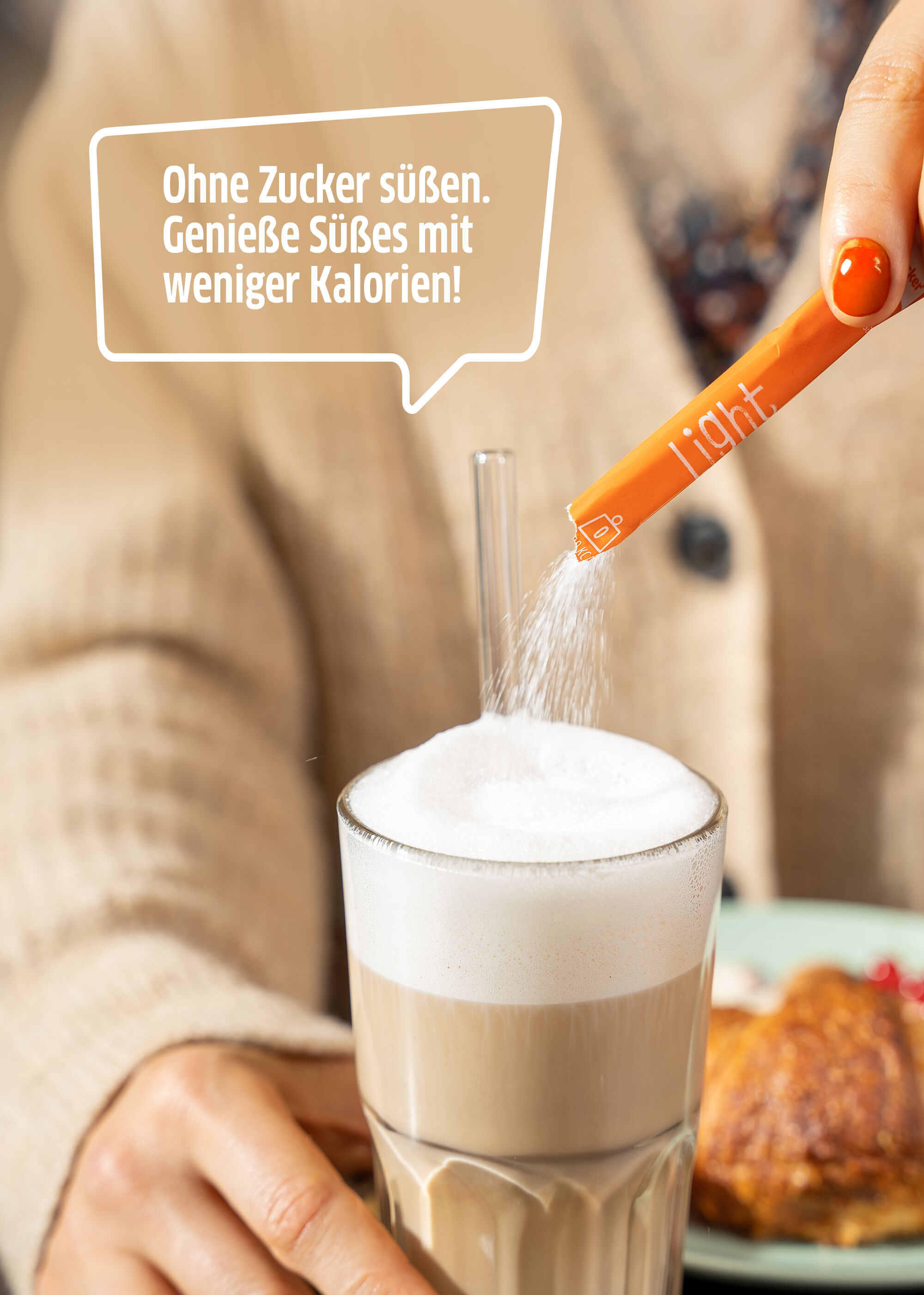 Kaffee süßen mit Erythrit auch unterwegs