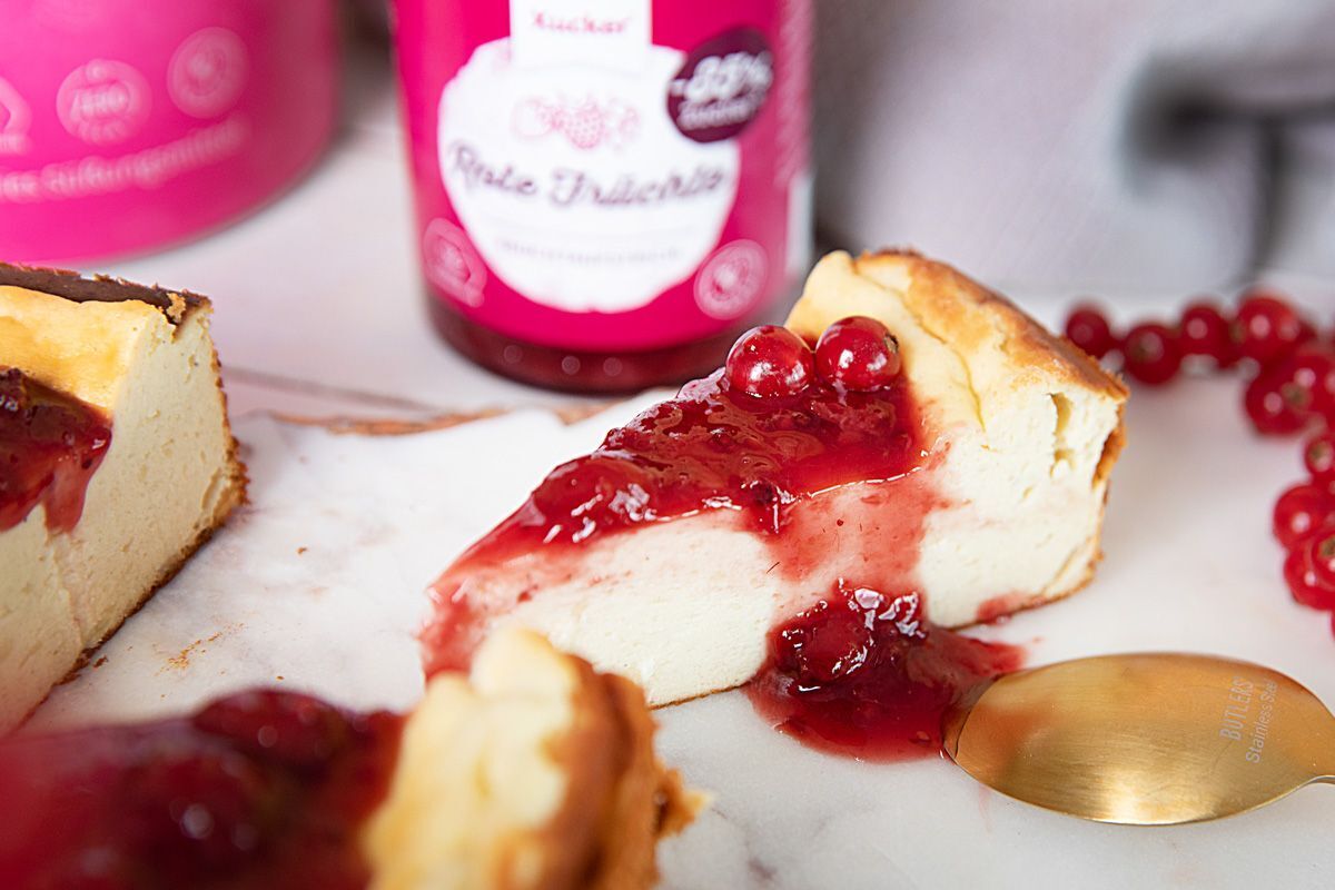 Low Carb Käsekuchen ohne Boden