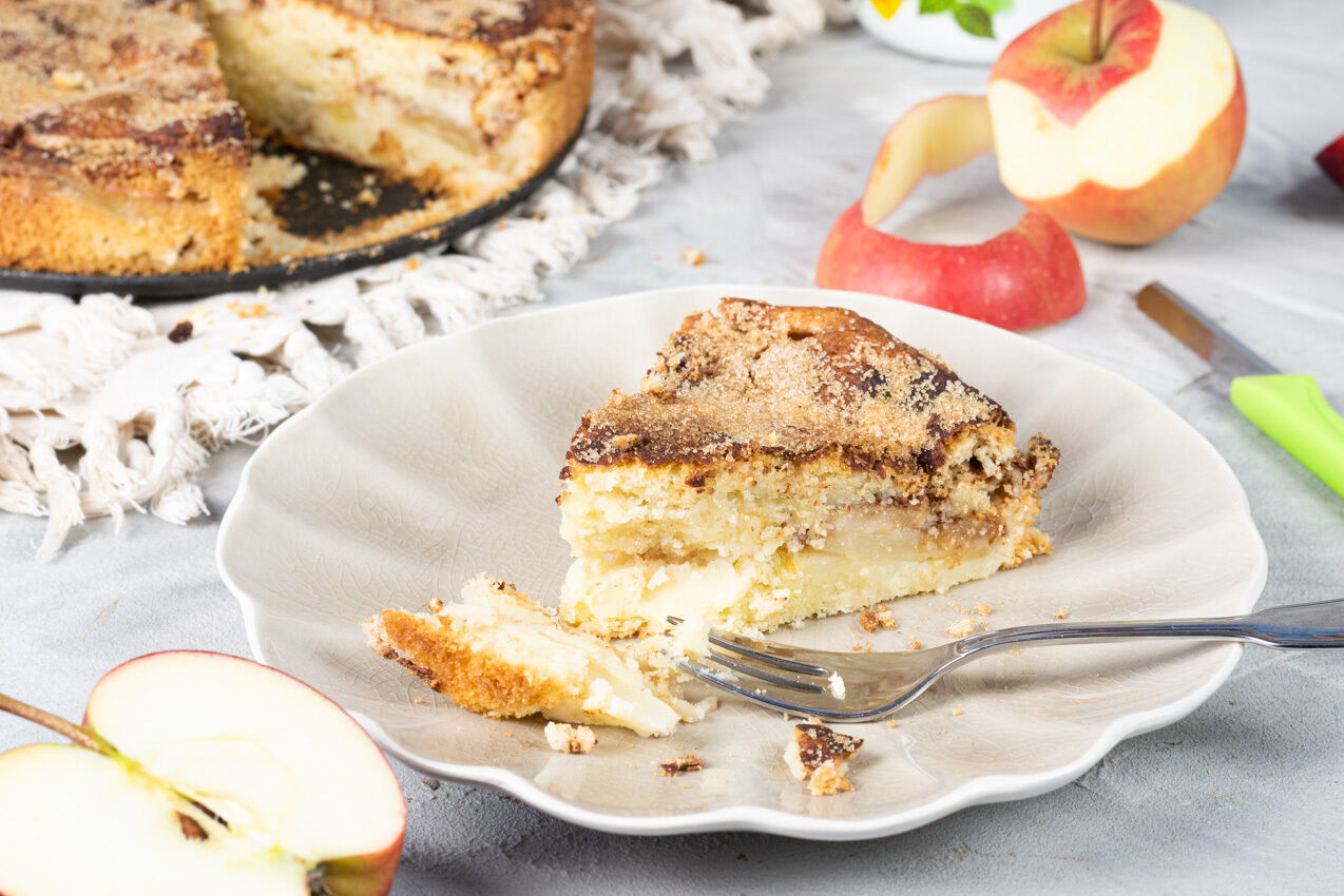 Apfelkuchen mit Xucker-Zimt-Kruste