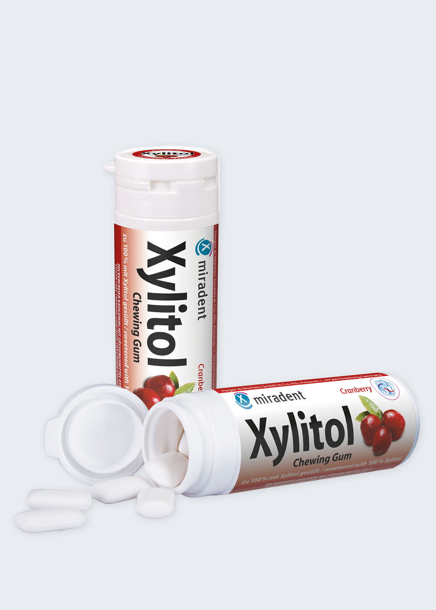 miradent Xylit-Kaugummi Cranberry