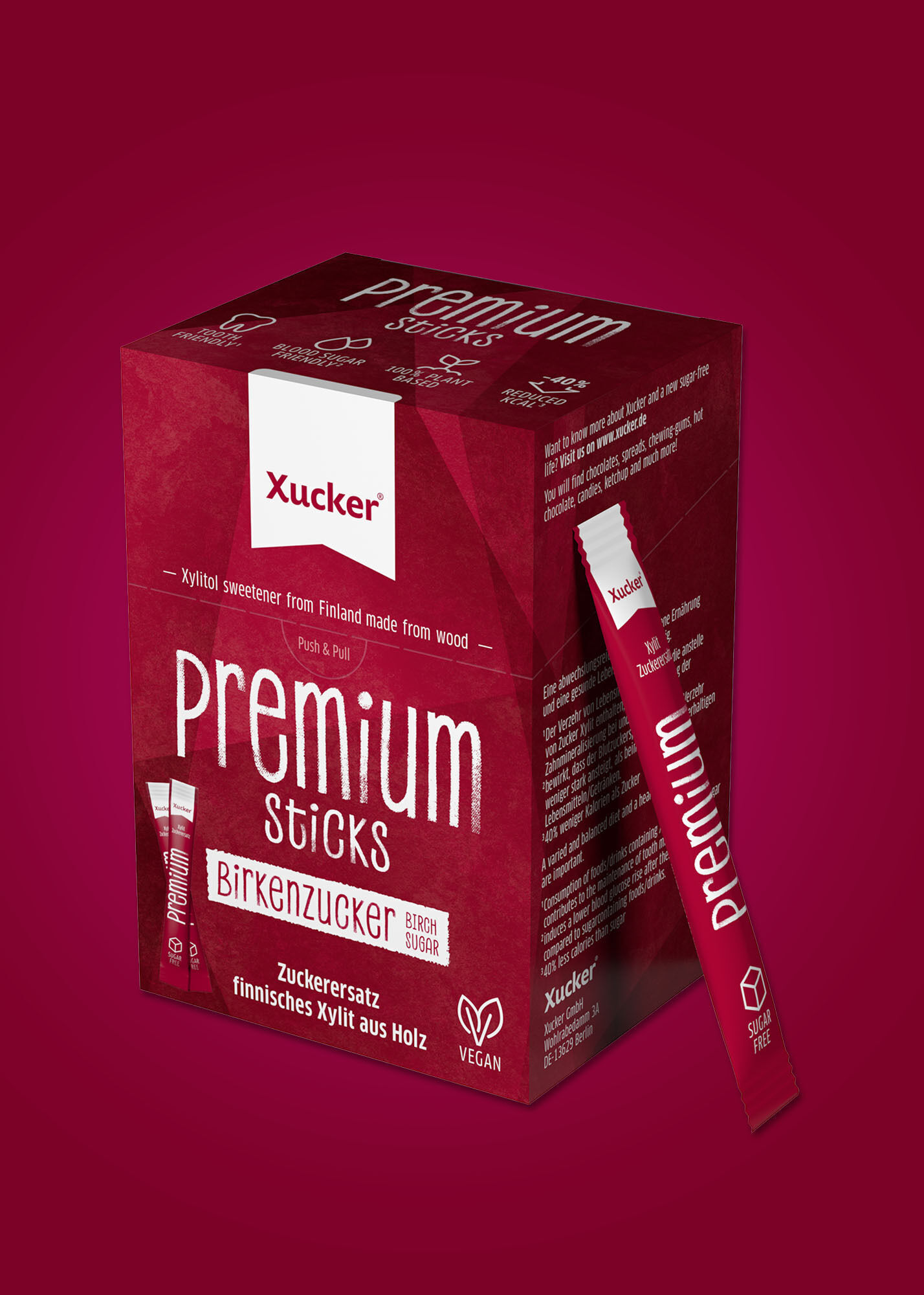 Xucker Premium Sticks Schachtel (Xylit aus Finnland)