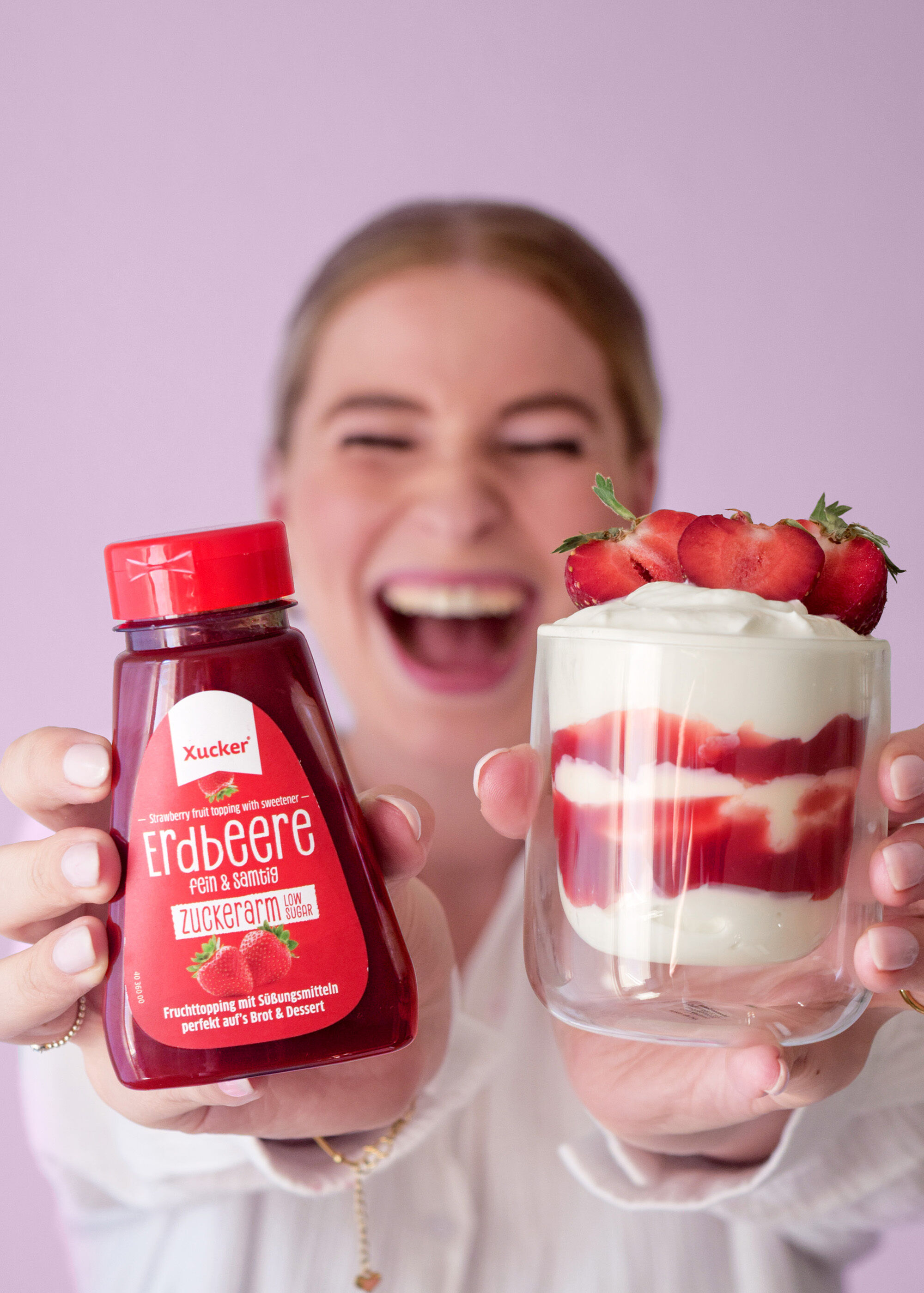 Zuckerarmes Fruchttopping Erdbeere 3er Set (75% Frucht)