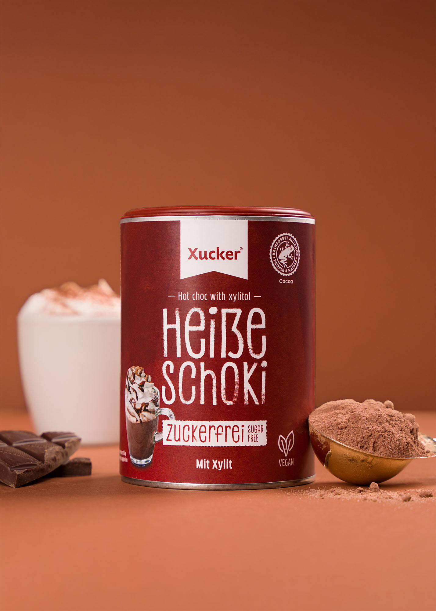 Heiße Schoki klein (zuckerfreies Kakao-Getränkepulver mit Xylit)