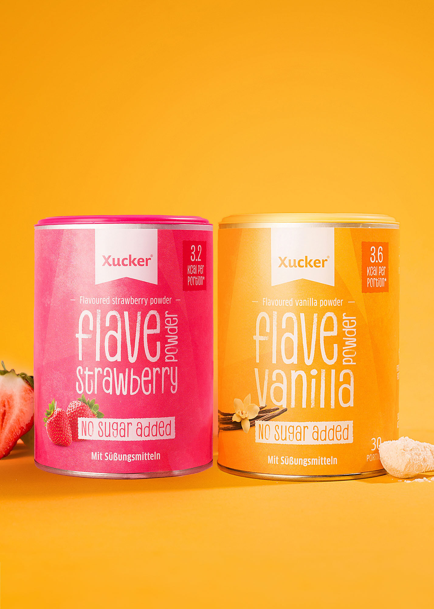 Flave Powder Strawberry & Vanilla Set (Geschmackspulver)