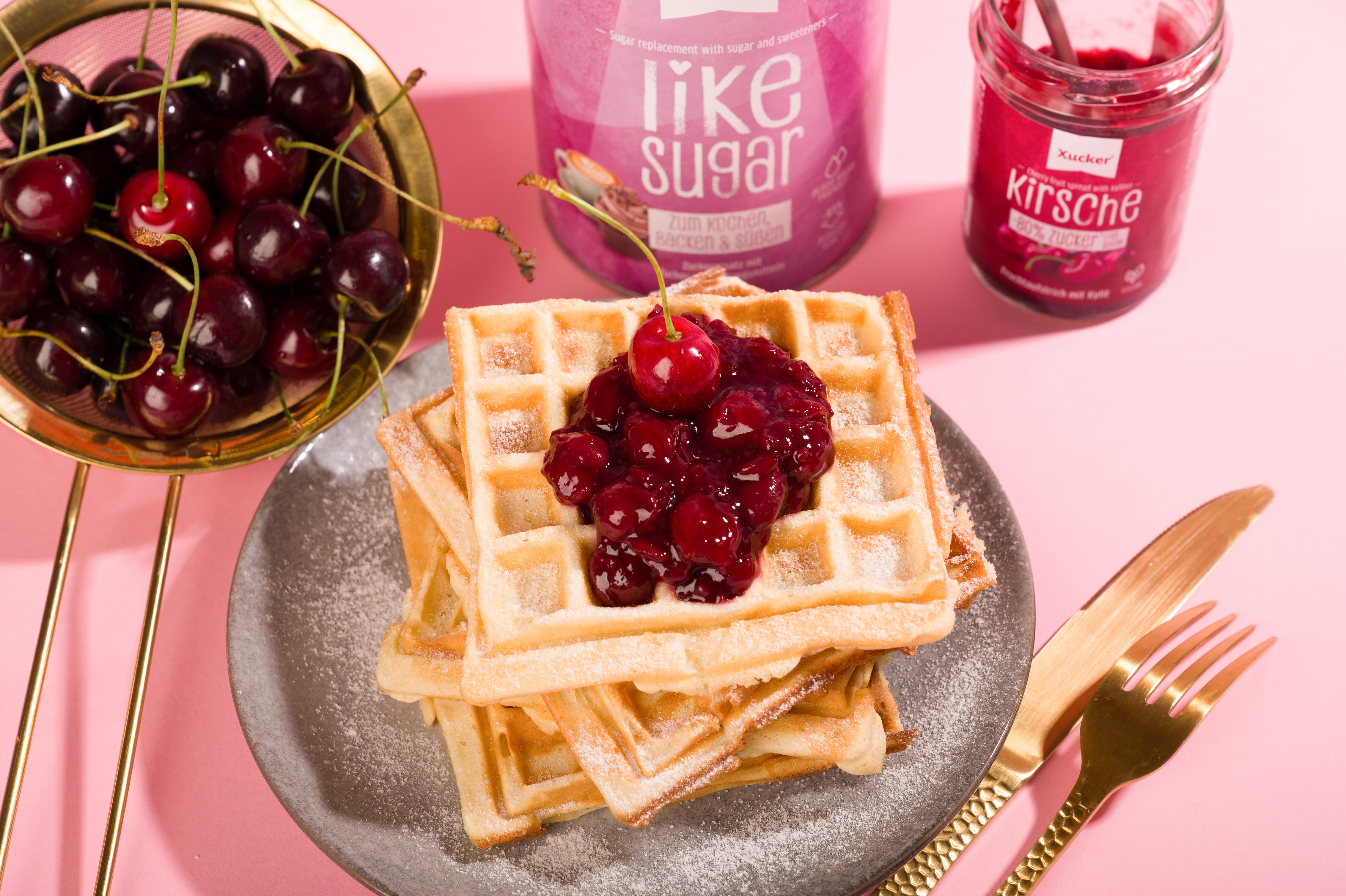 Fluffige Waffeln mit Xucker Like Sugar