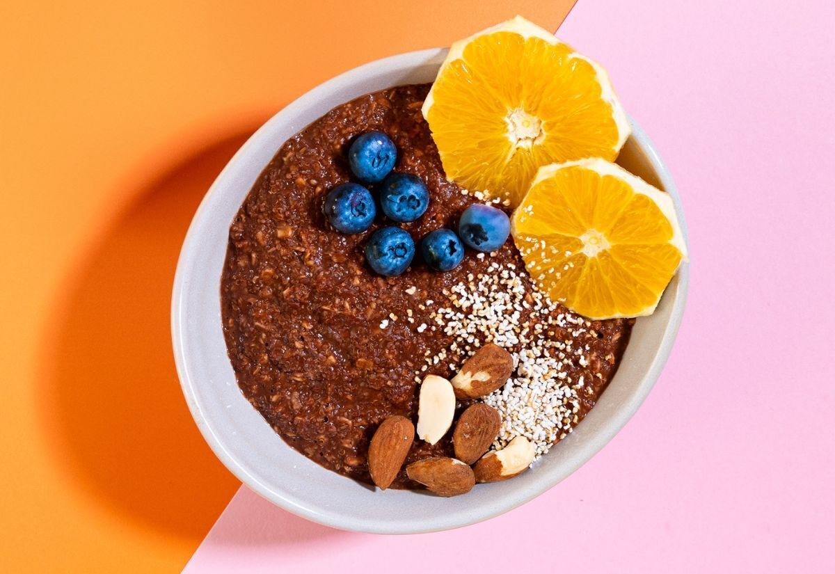 Veganes Schoko-Porridge