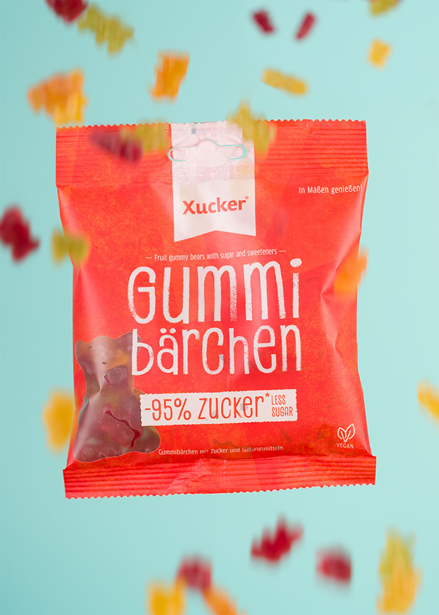 Vegane Gummibärchen (Fruchtgummi ohne Zucker)