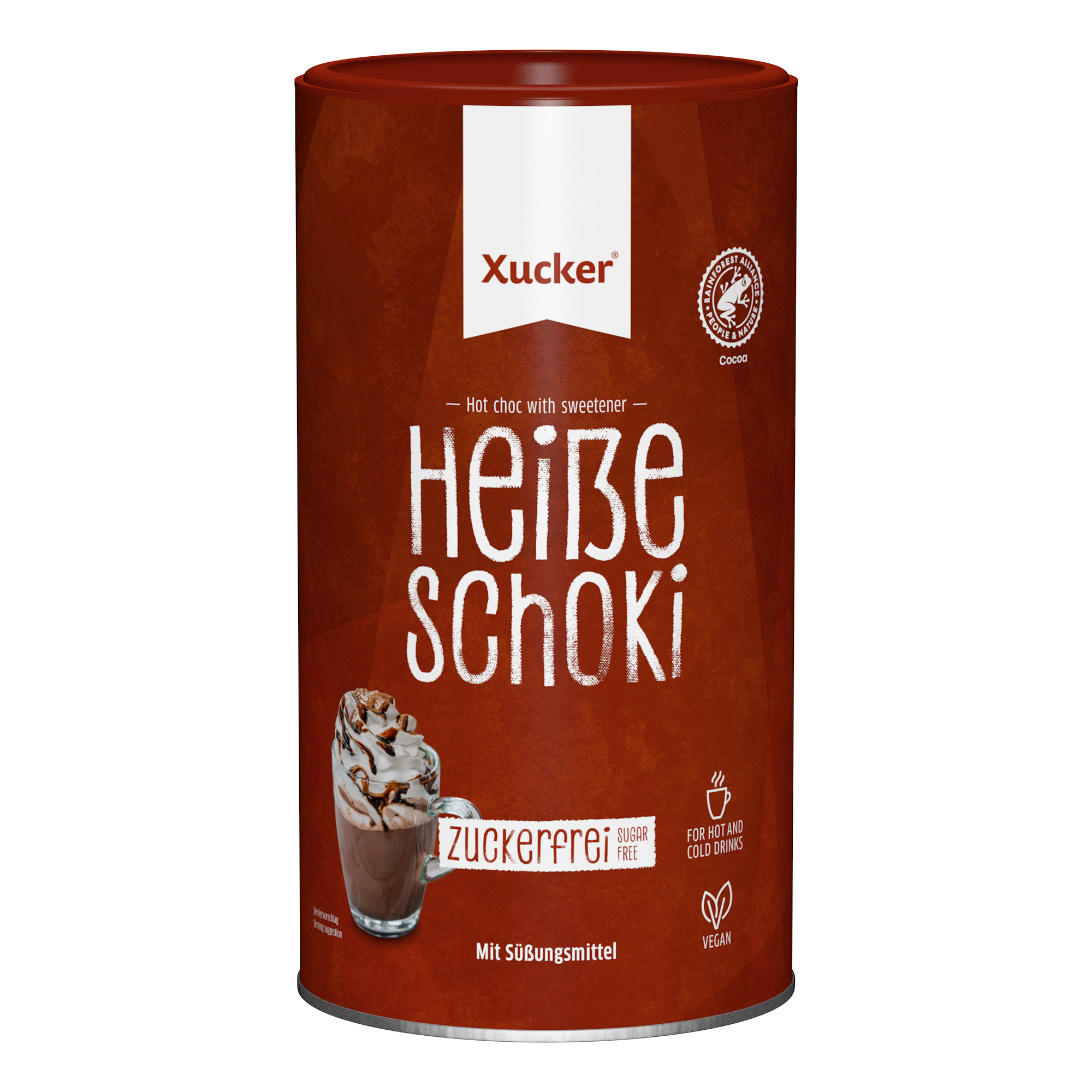 Xucker heiße Schokolade Dose Front