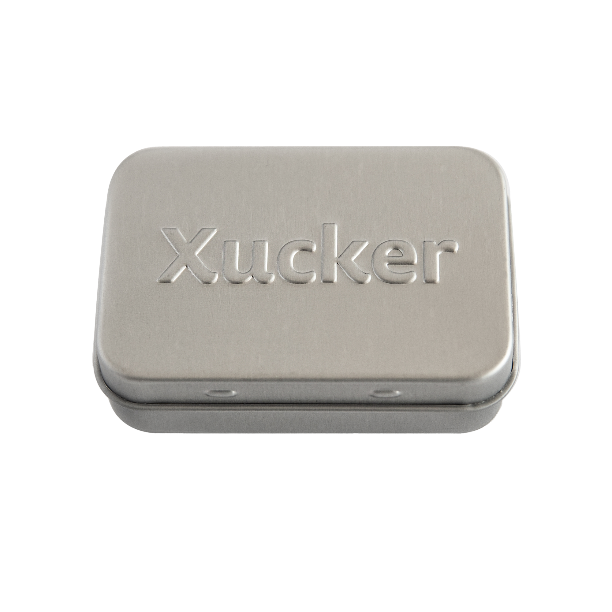 Xucker metal sweet tin (with embossed logo)