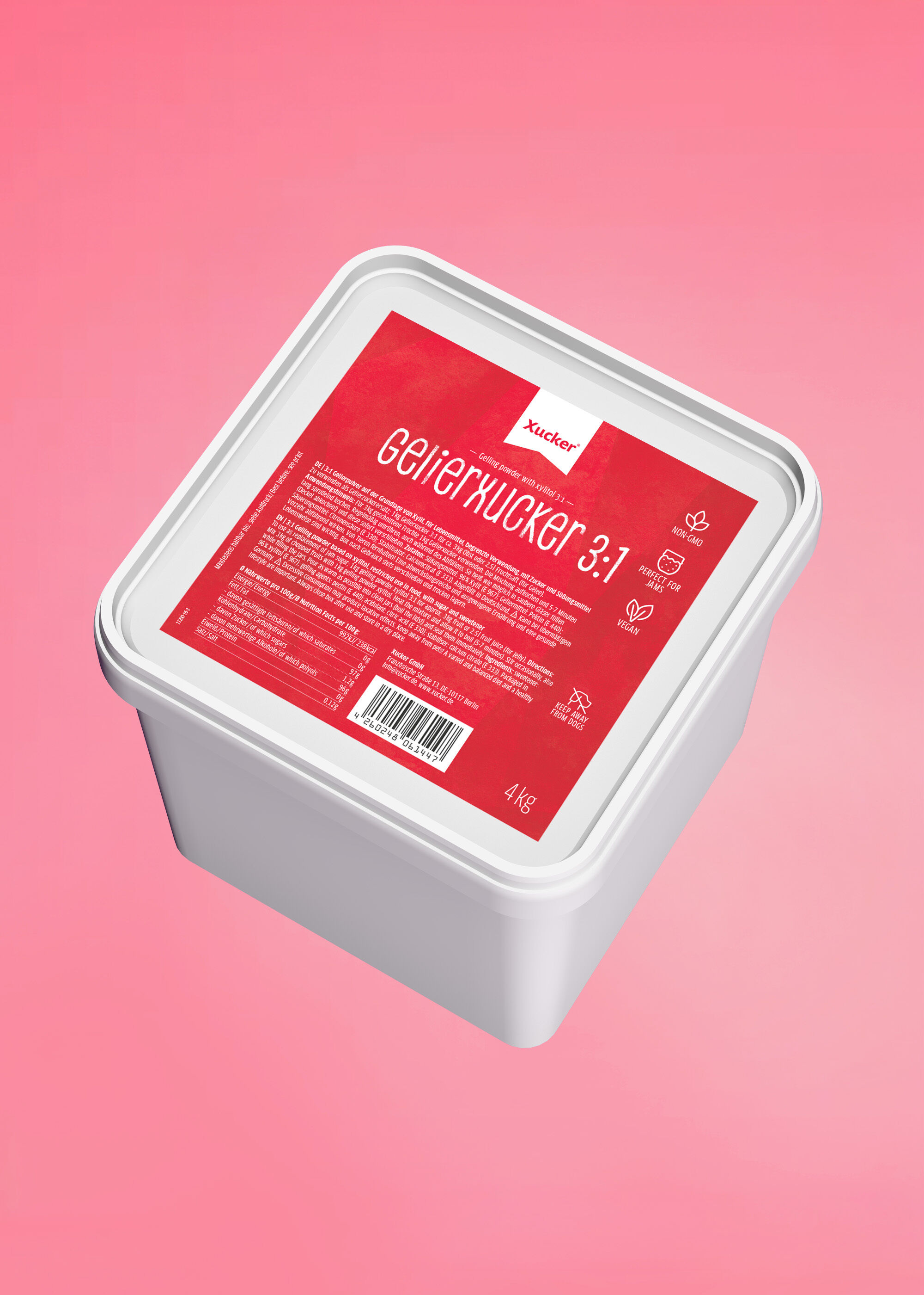 Gelierxucker Box 3zu1 von oben - gelieren mit Xucker statt Zucker