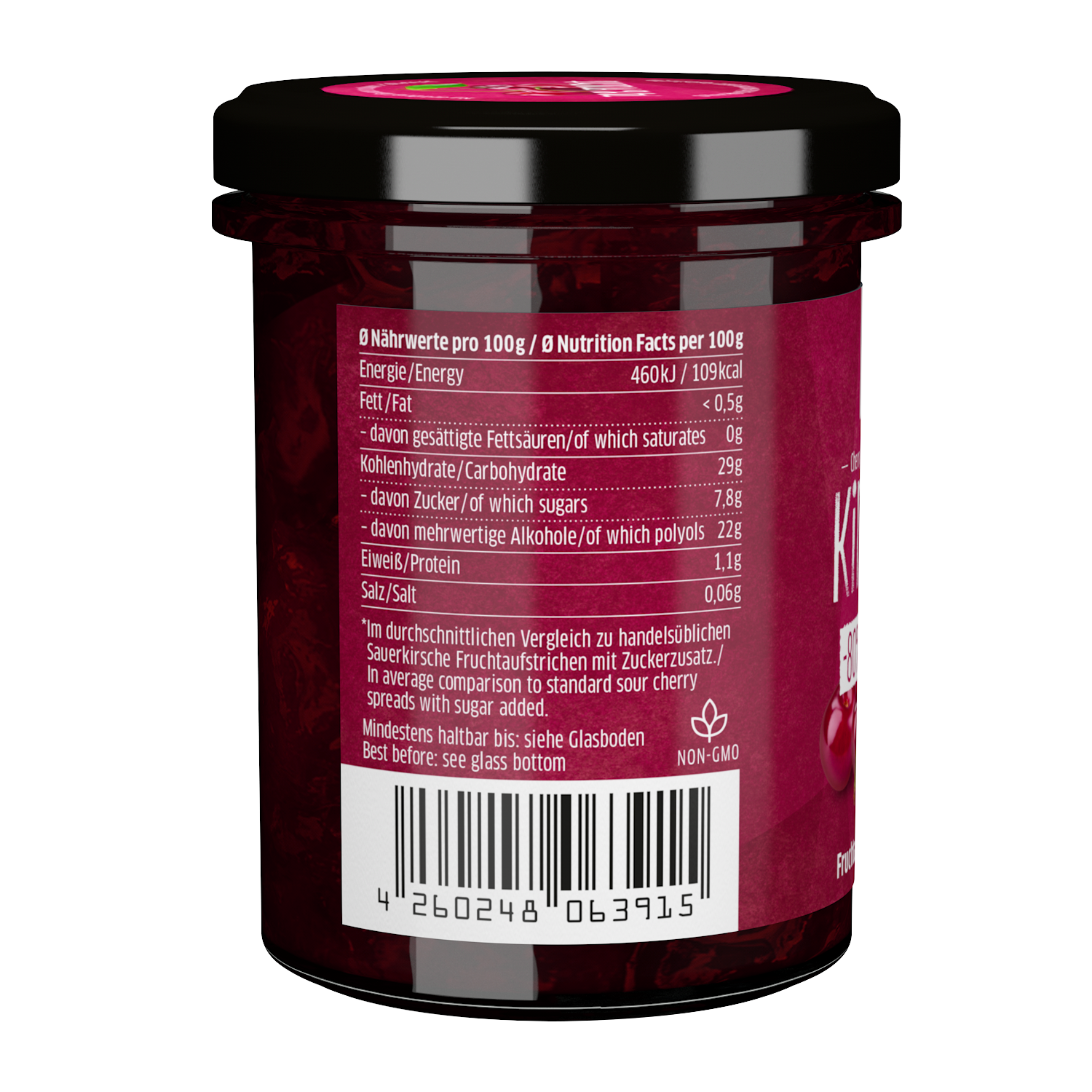 Fruchtaufstrich Kirsche (mit 74 % Frucht)