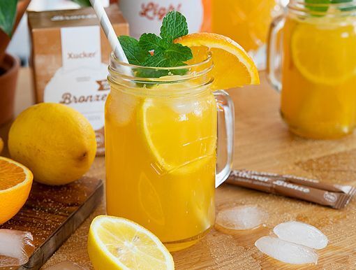 Orangenlimonade ohne Zuckerzusatz 