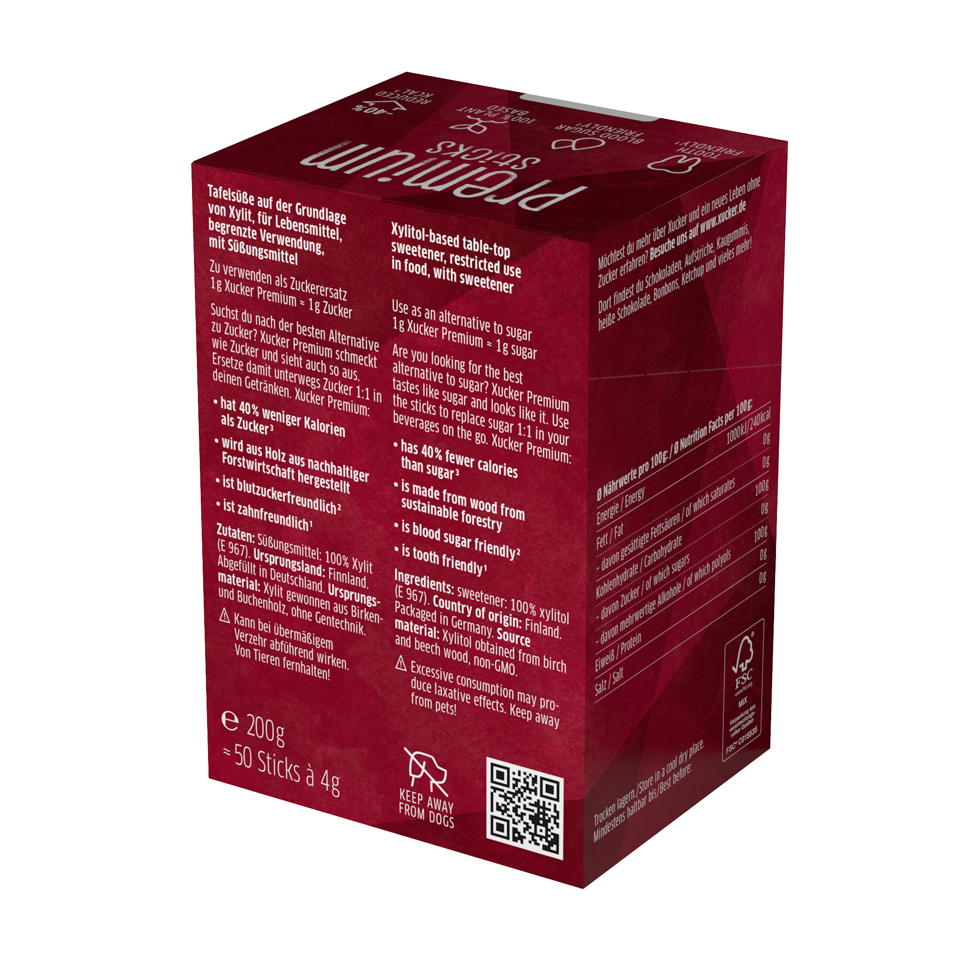 Xucker Premium Sticks Schachtel (Xylit aus Finnland)