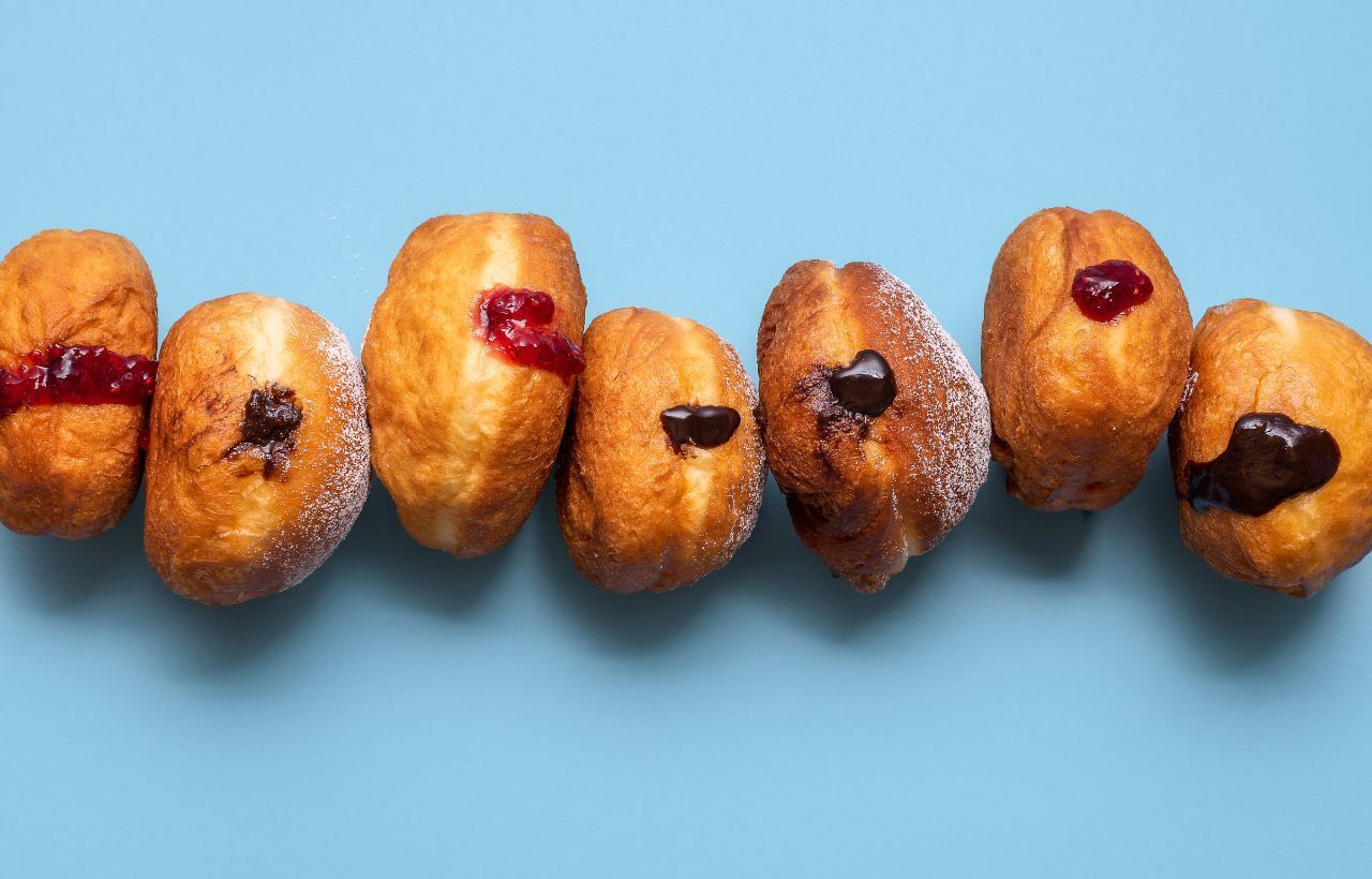 Zuckerreduzierte Berliner für Fasching