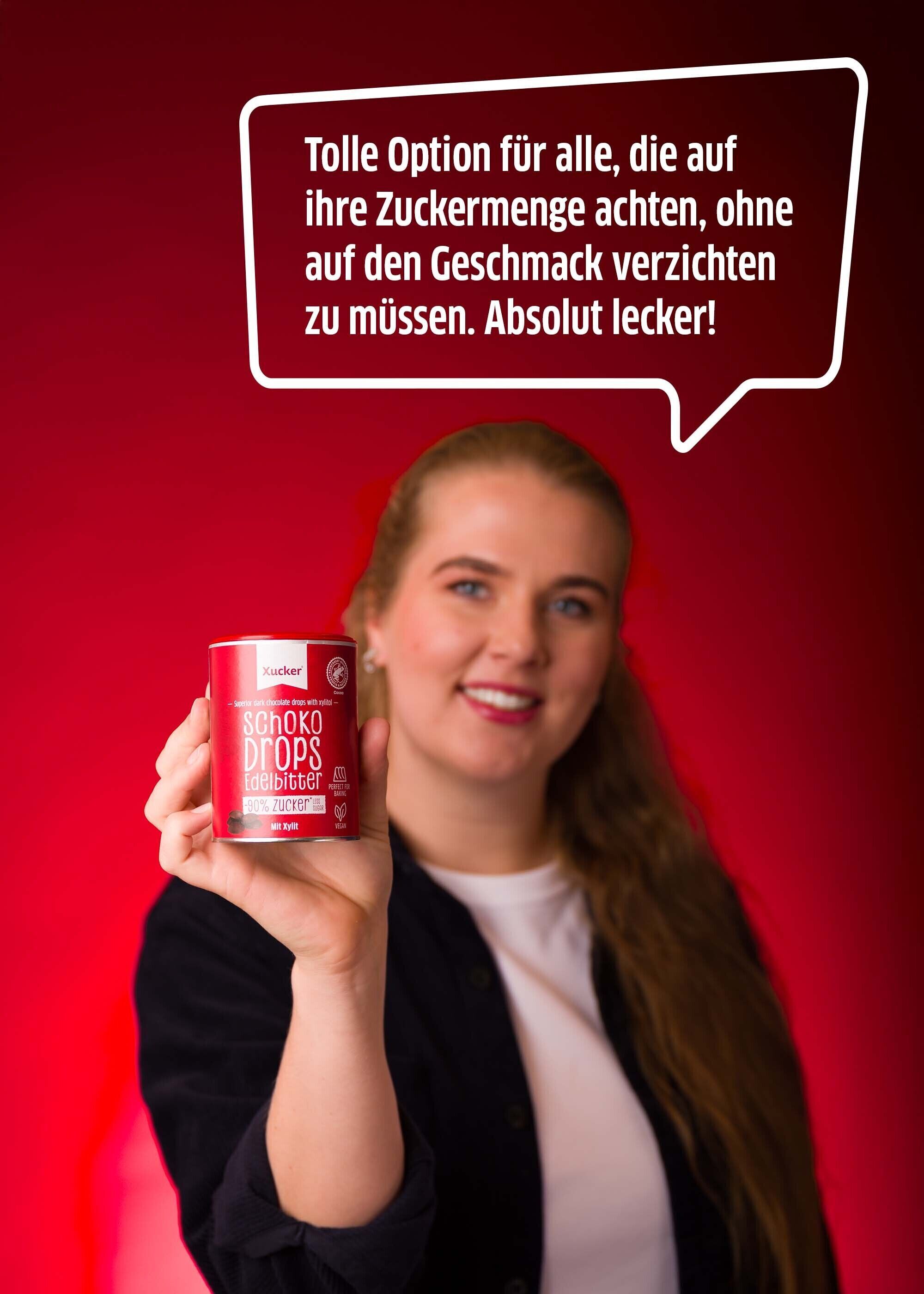 Schoko-Drops mit Xylit 3er-Set klein (Weiß, Vollmilch, Edelbitter)