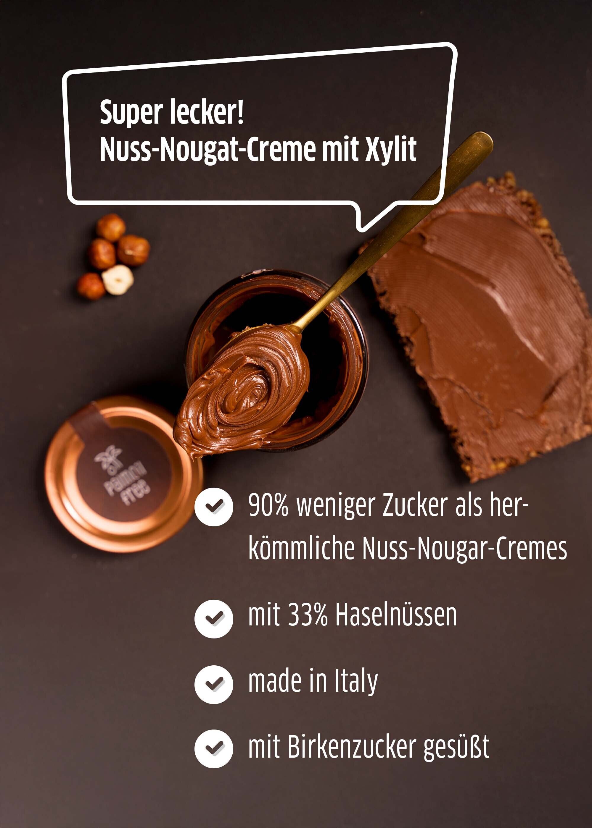 Xucker Nuss-Nougat Creme – Mit dem Qualitaetssiegel fuer zuckerreduzierte Produkte.