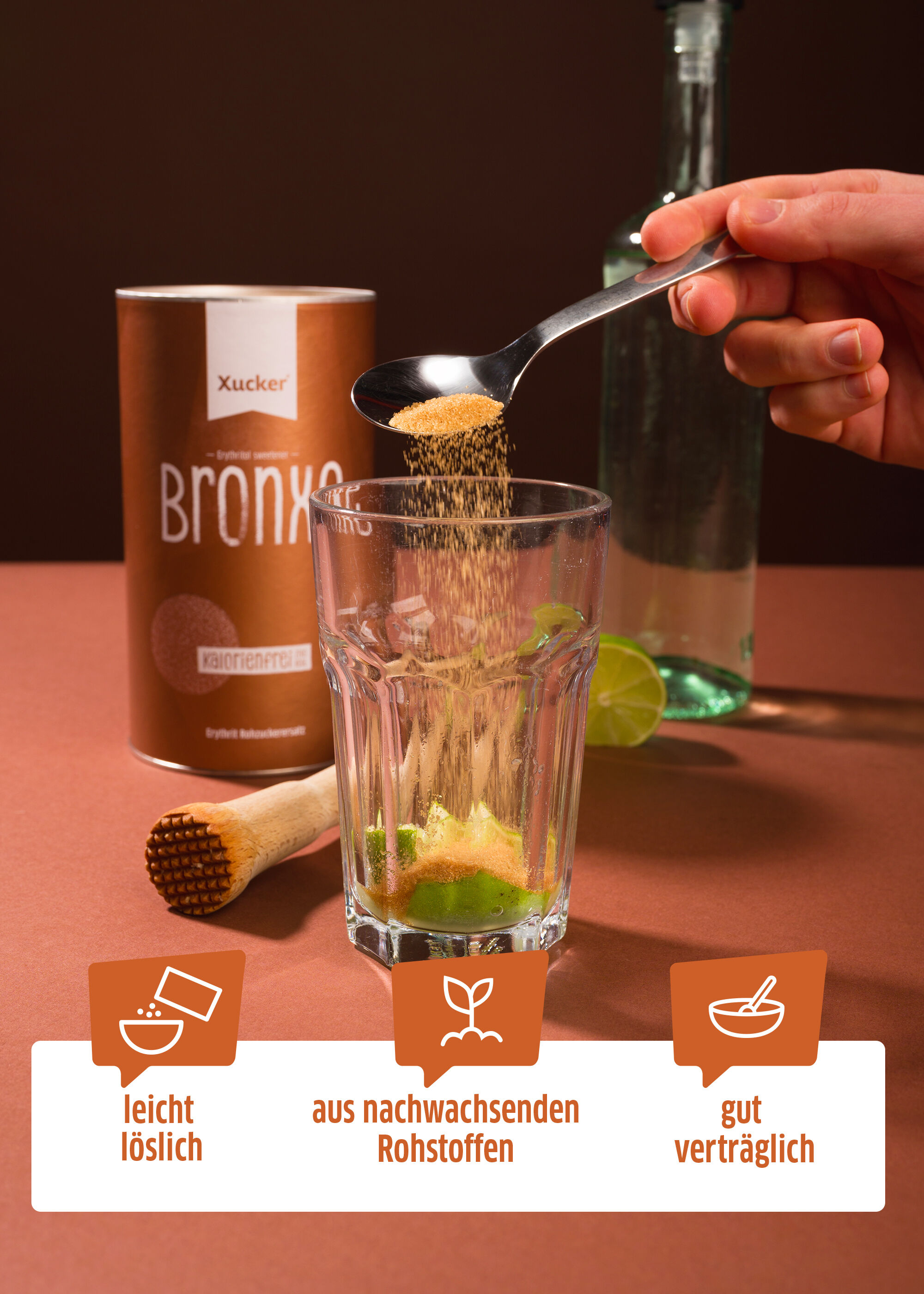 Bronxe für Cocktails und hausgemachte Limonaden