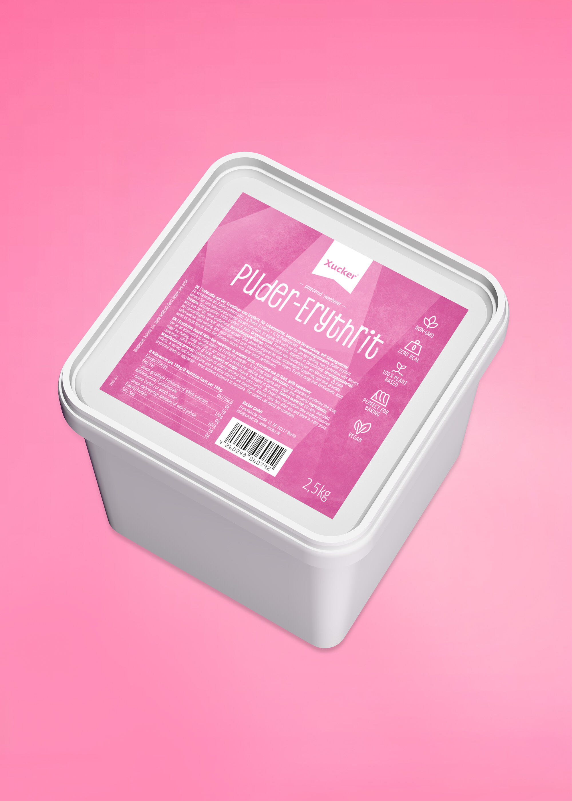 Pudererythrit in der Vorteilsbox Front