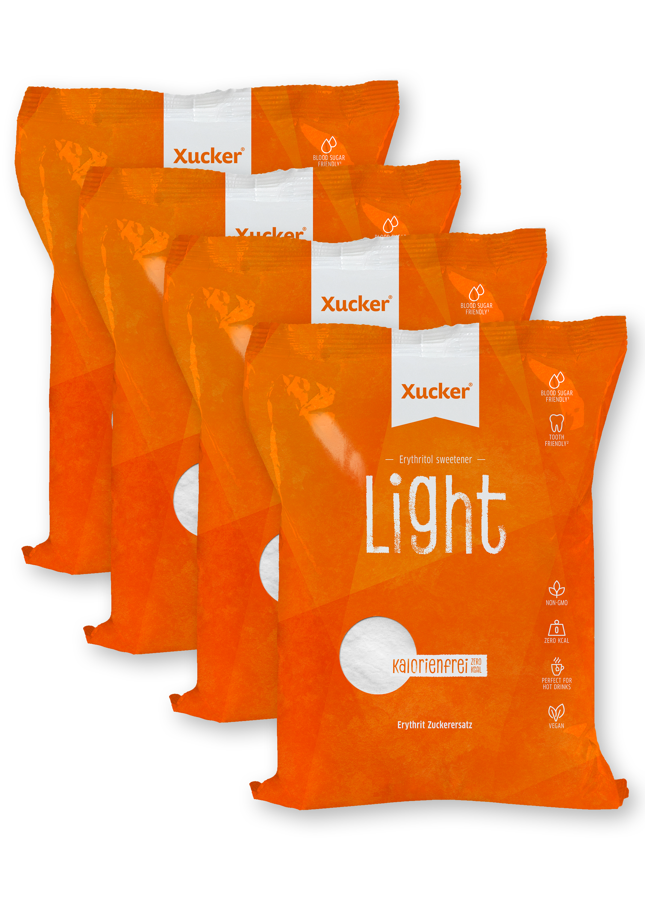 Xucker Light Nachfüllpack 4er-Set (Erythrit)