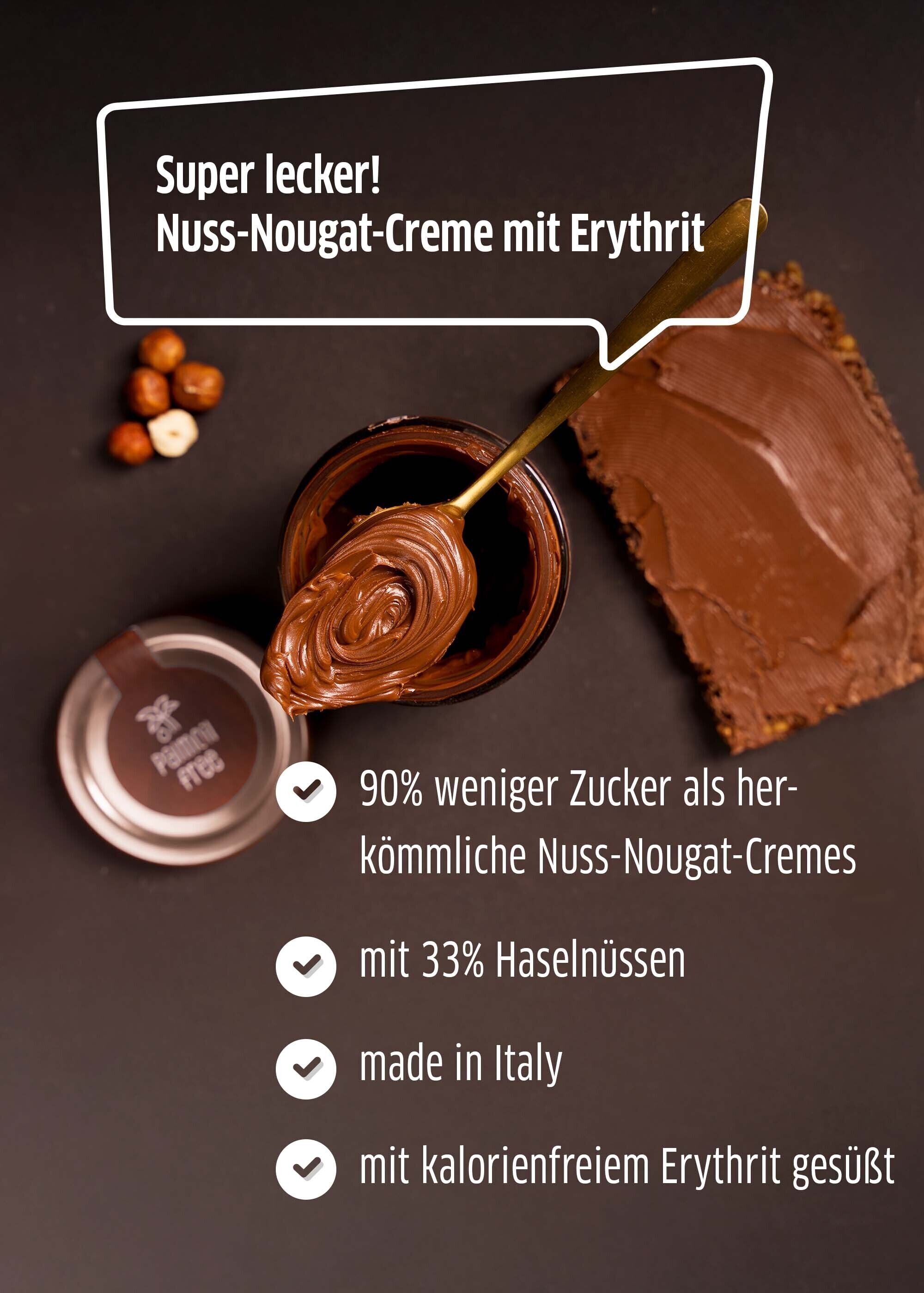 Xucker Nuss-Nougat Creme – Mit dem Qualitaetssiegel fuer zuckerreduzierte Produkte.