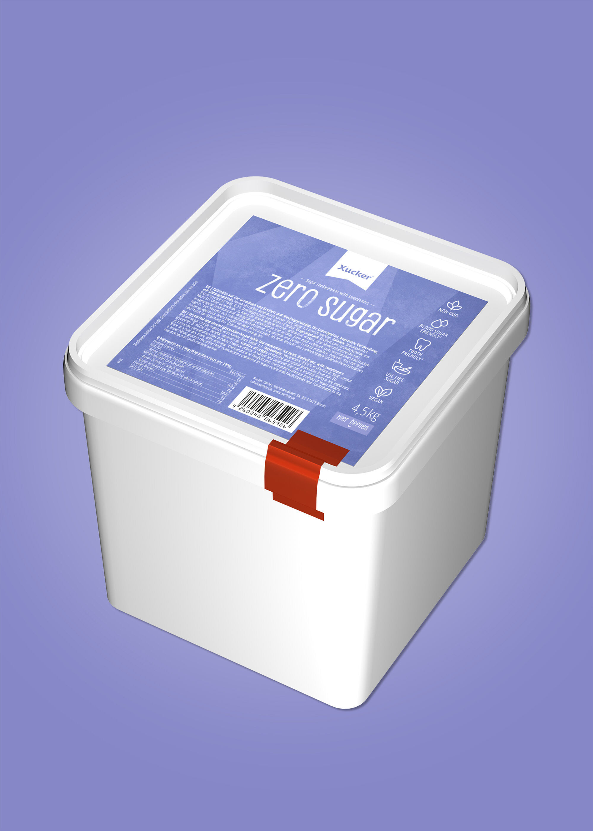 Zero Sugar von Xucker, die zuckerfreie Zuckeralternative, in der Vorteilsbox 4,5 kg 