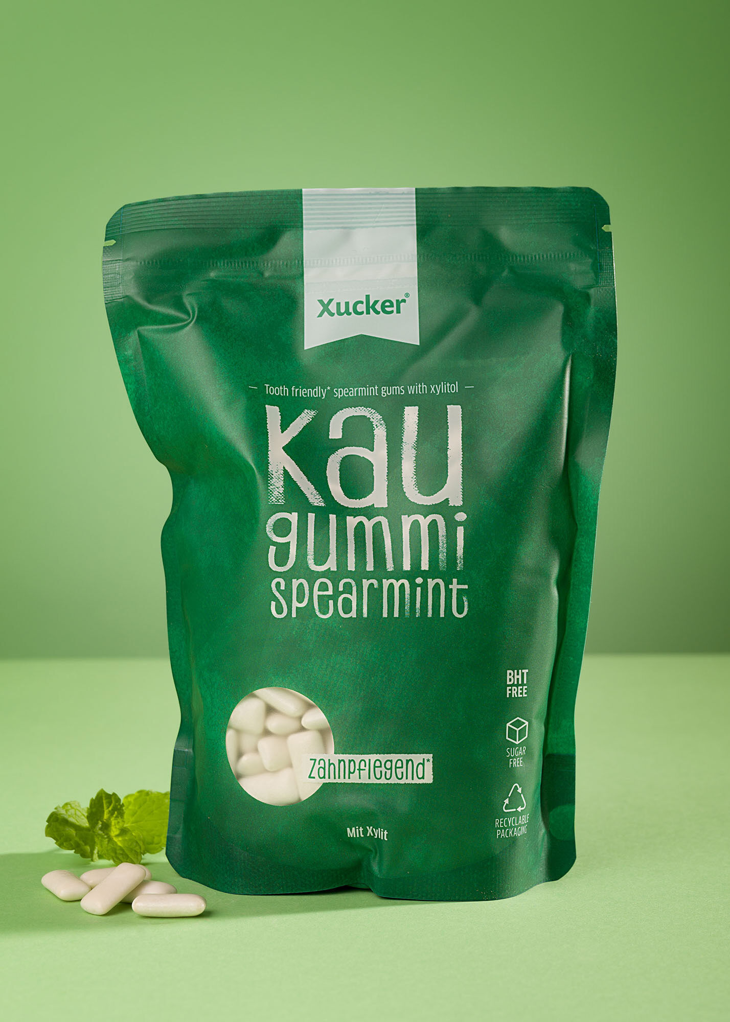 Xylit-Kaugummis Spearmint Nachfüllpack