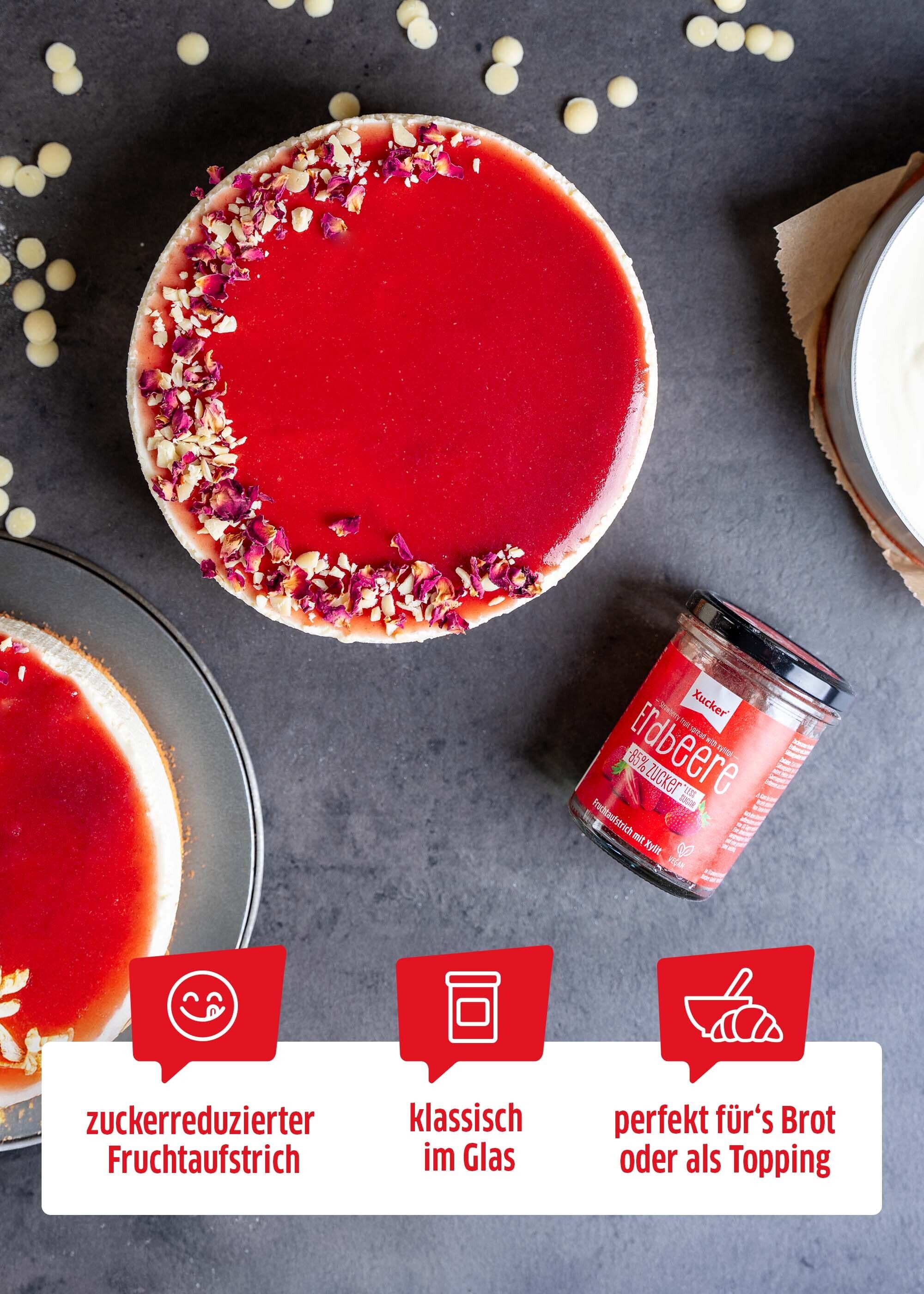 Anwendung Fruchtaufstrich Erdbeere