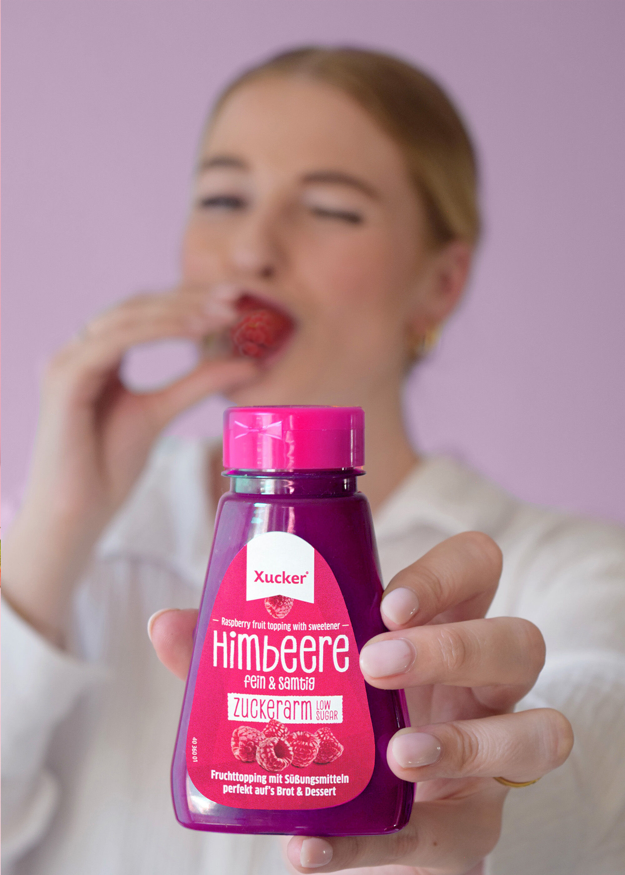 Zuckerarmes Fruchttopping Himbeere 3er-Set (75% Frucht)