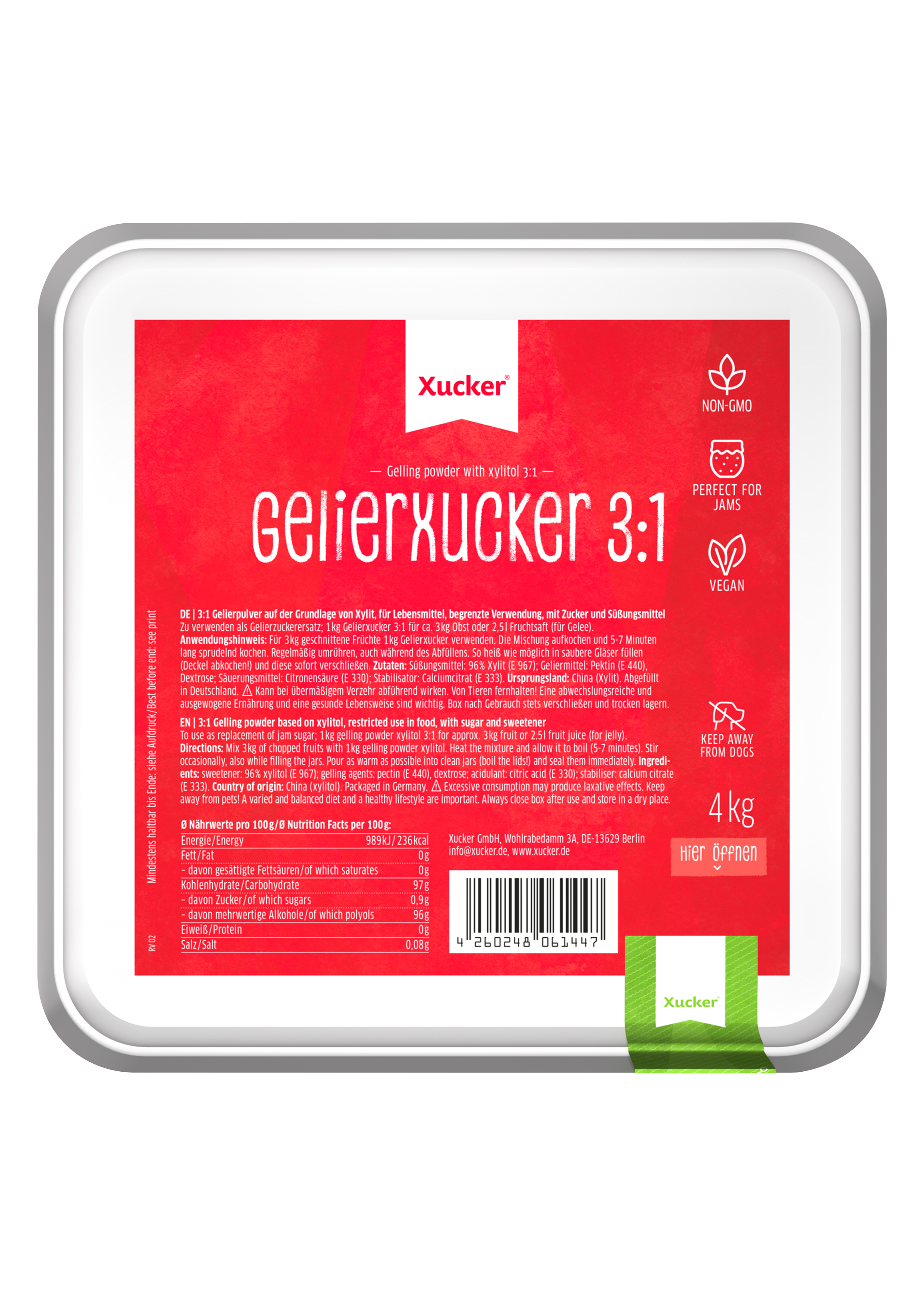 Gelling sugar 3:1 advantage box (xylitol)