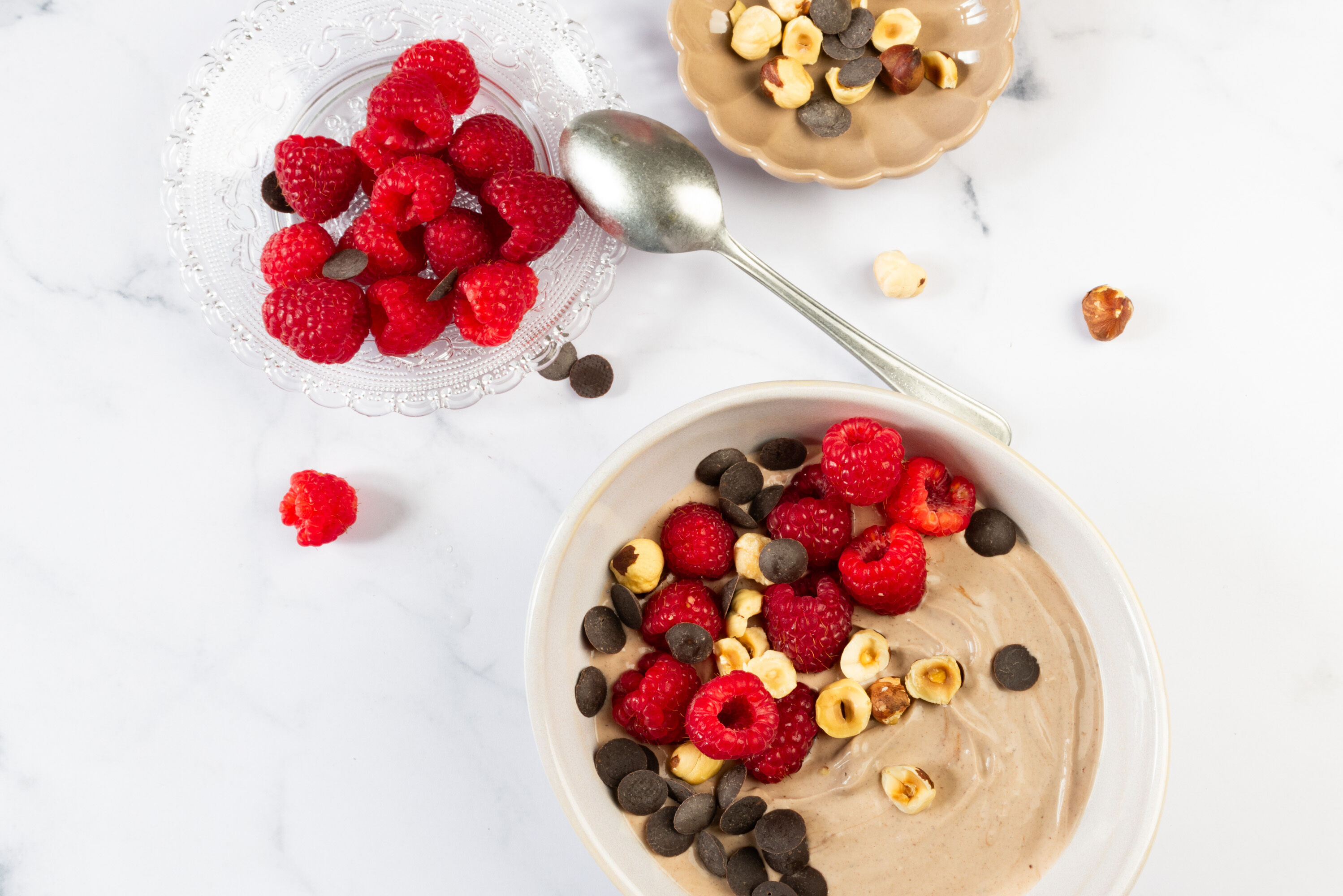 Proteinreiche Schoko-Quark Bowl