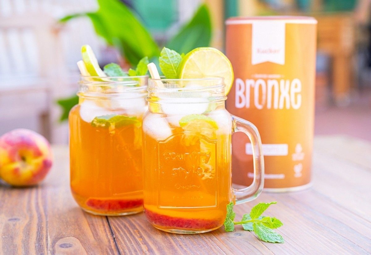 Pfirsich-Eistee ohne Zucker