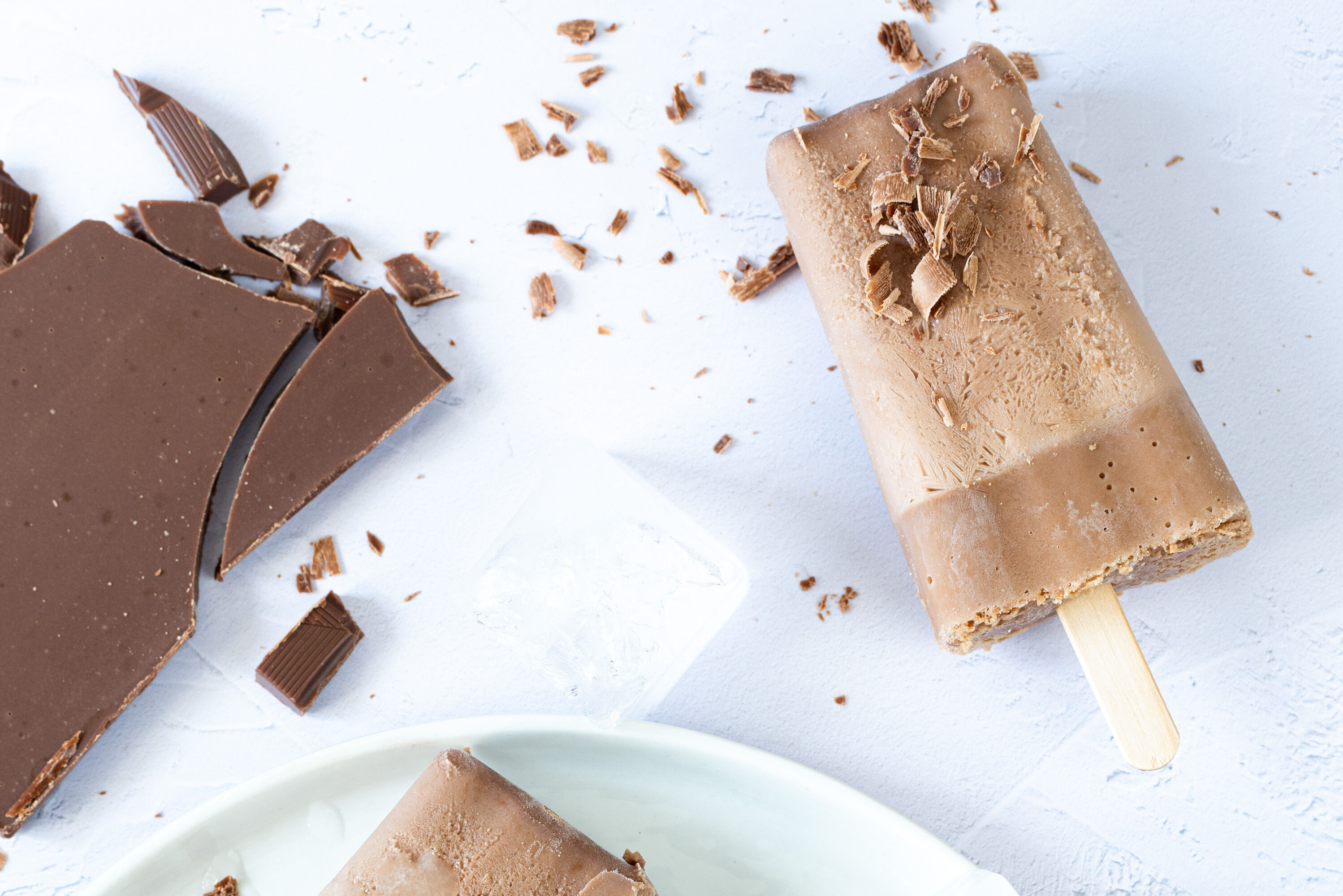 Milky Eis am Stiel ohne Zuckerzusatz