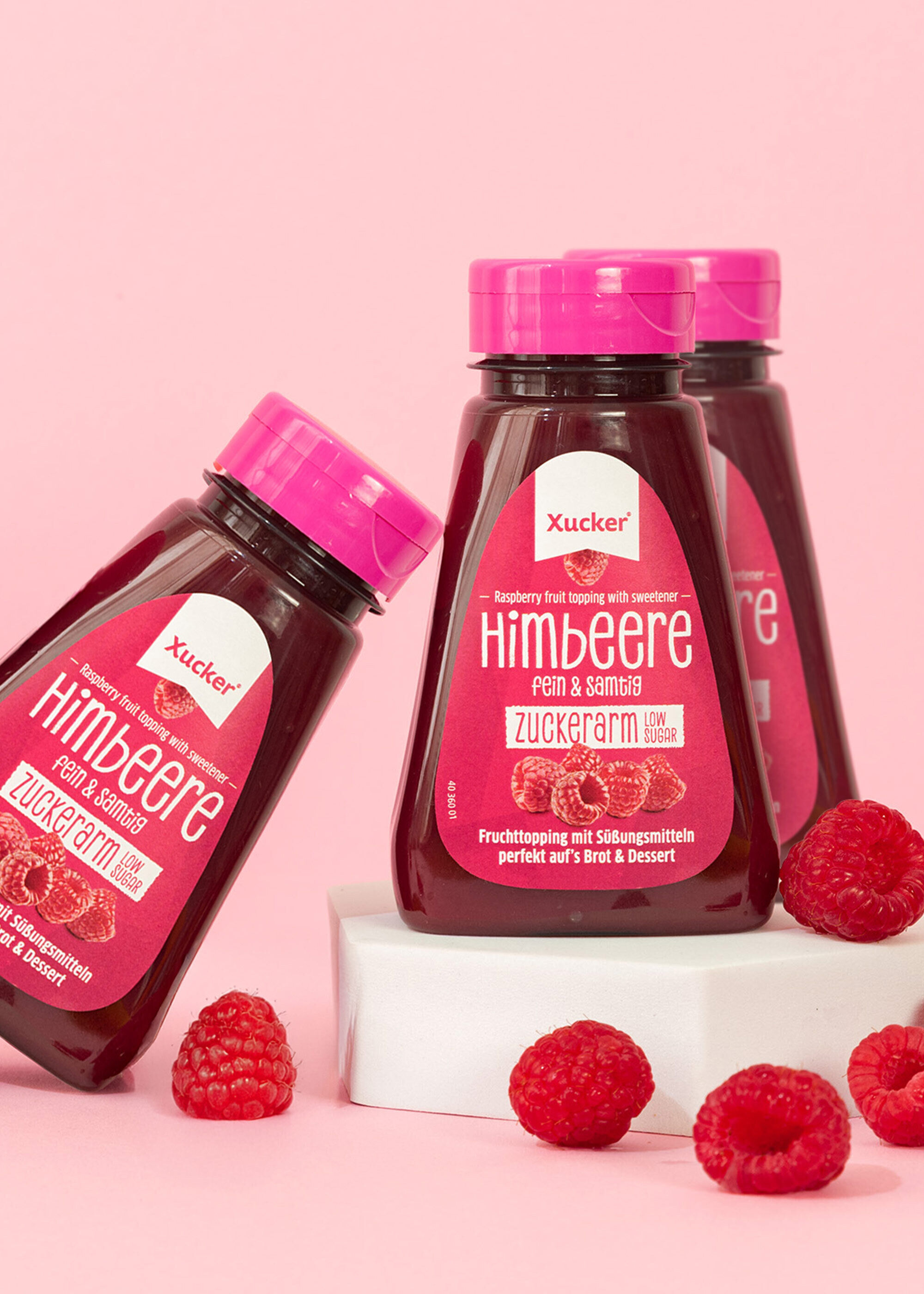 Himbeer Fruchtsoße ohne Zuckerzusatz für Crepes und Eis - Stocke deine Vorräte auf mit diesem 3er Set!